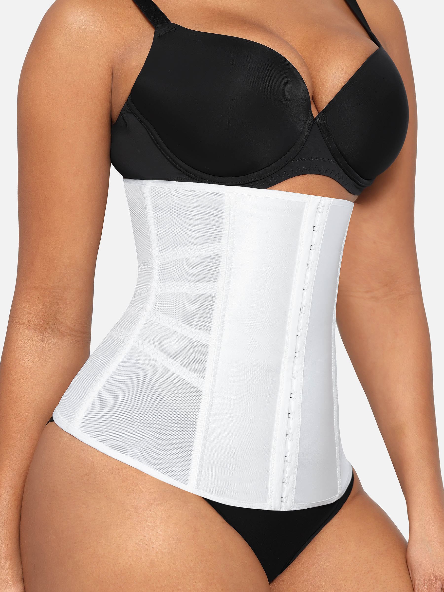 Divinegirl Waist Trainer Corset Body Shaper with Steel Bones [BOGO]