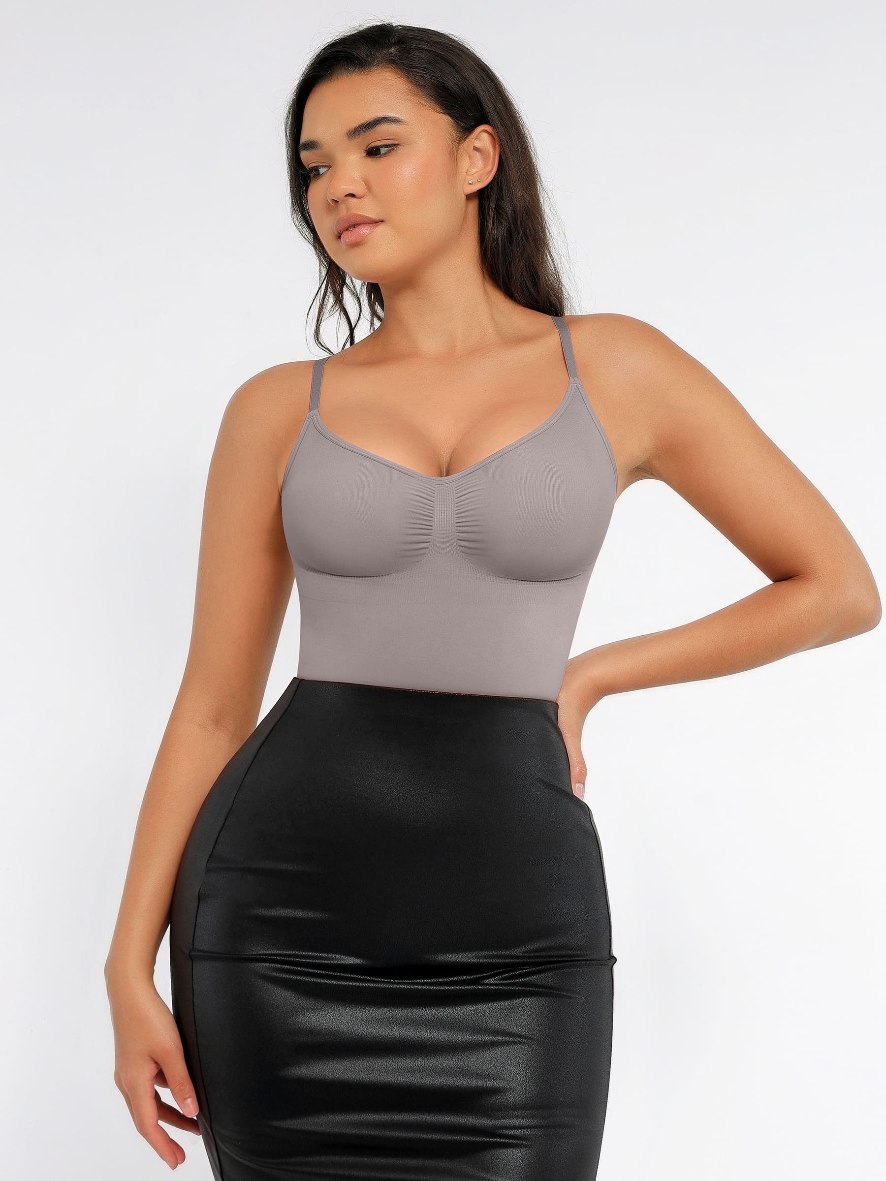 Feelingirl Tummy Control Seamless Thong Bodysuit