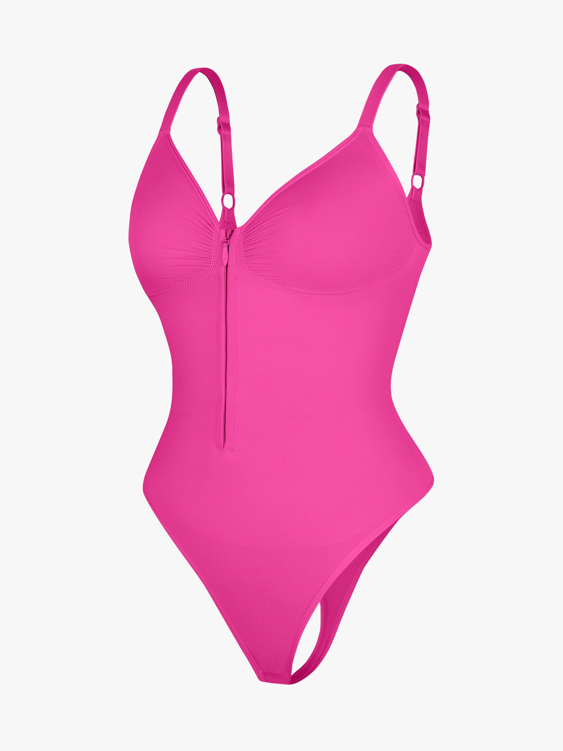 Feelingirl Tummy Control Seamless Zipper Shaping Bodysuit [BOGO]