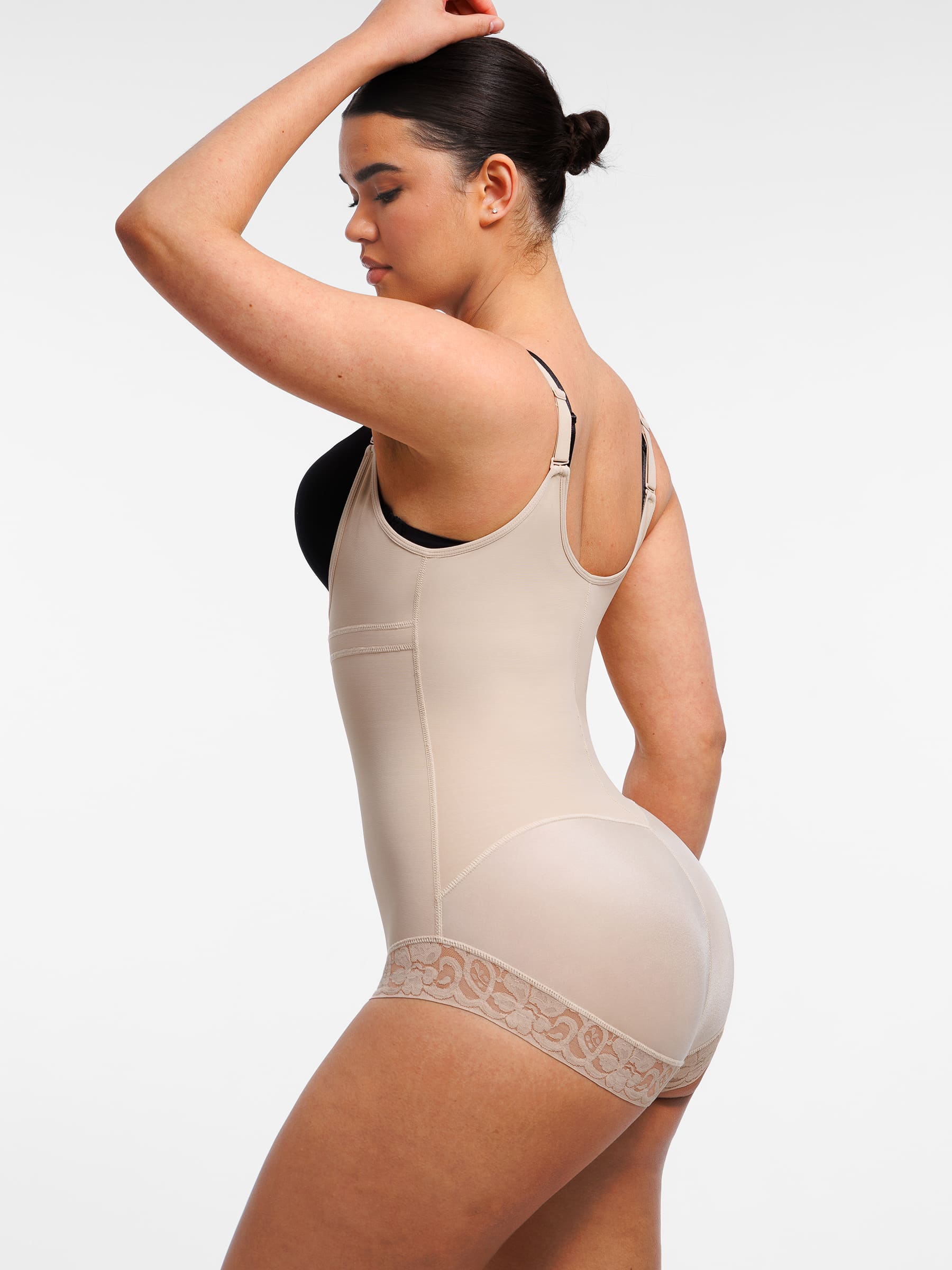 Feelingirl U-Plunge Front Adjustable Zipper Shapewear