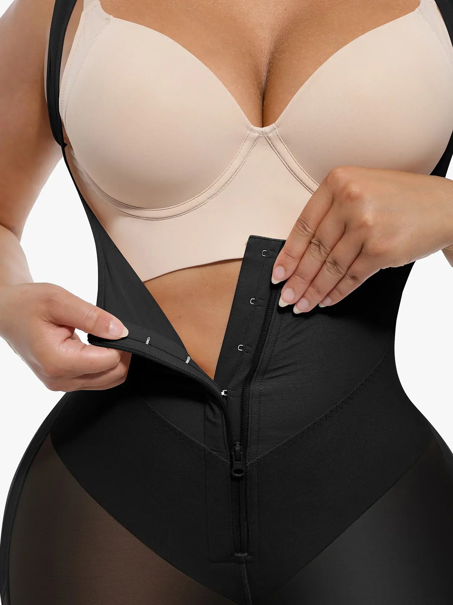 Feelingirl U-Shaped Shaping Lift Bodysuit & Unlined Soft Bra Bundle