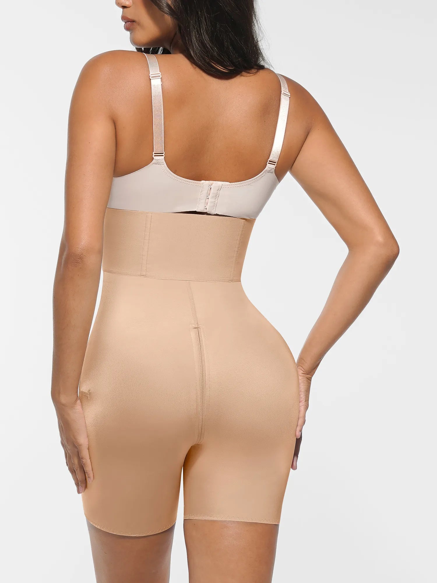 Feelingirl Wide Waistband Tummy Control Butt Lifting Shaping Shorts