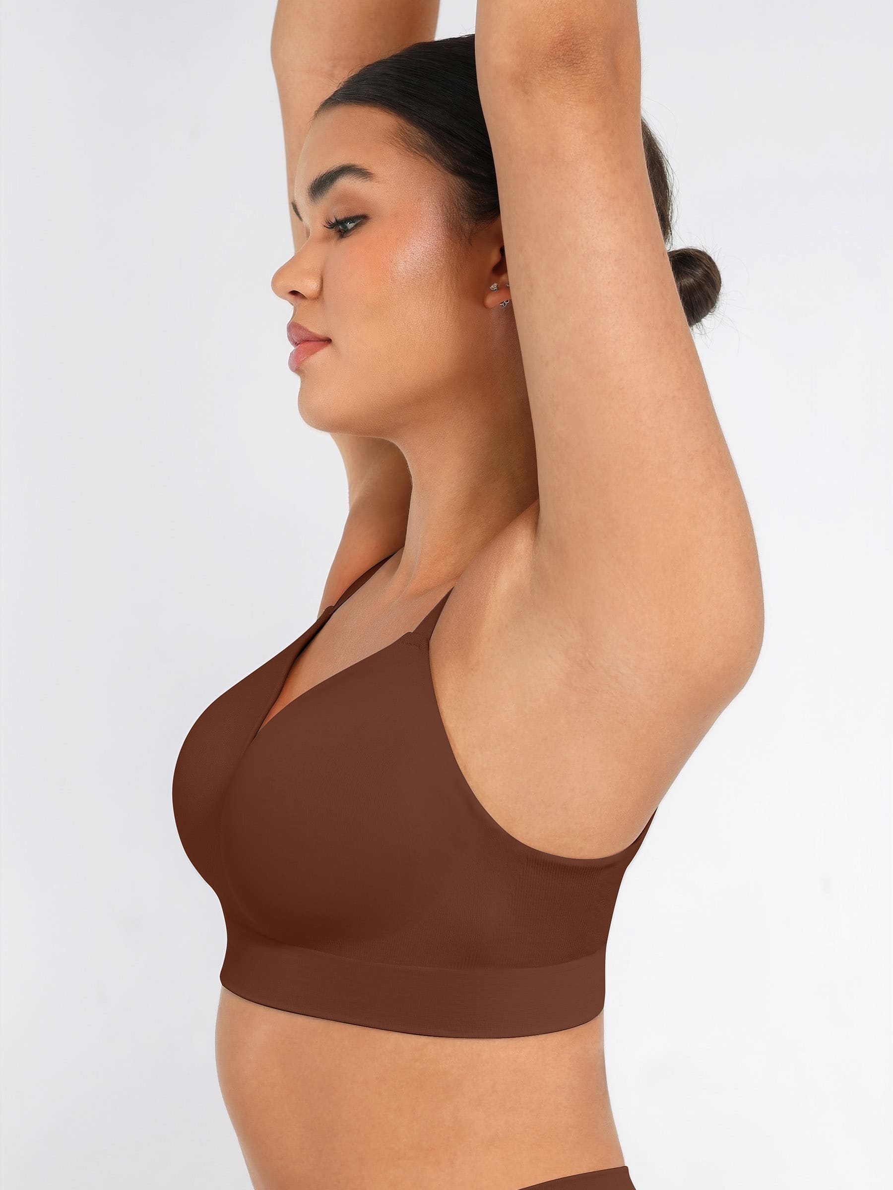 Feelingirl Full Coverage Wireless Bra + Push-Up Seamless Bra
