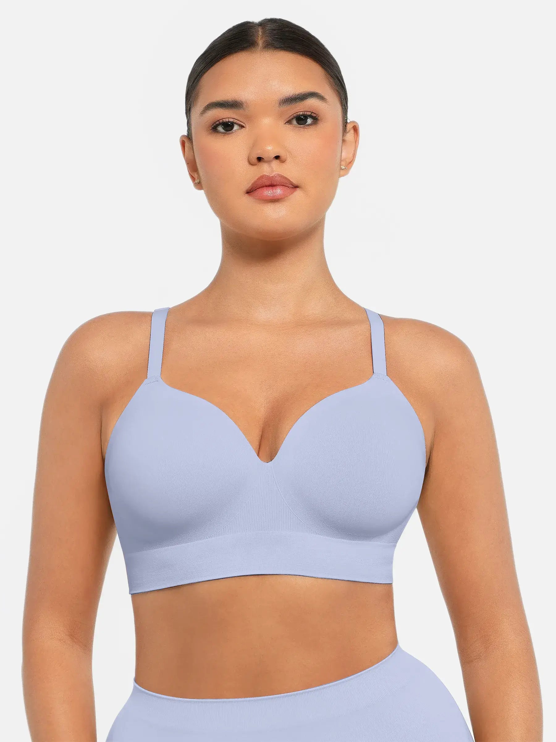 Feelingirl Wireless Push-Up Seamless Comfort Full Coverage Bra