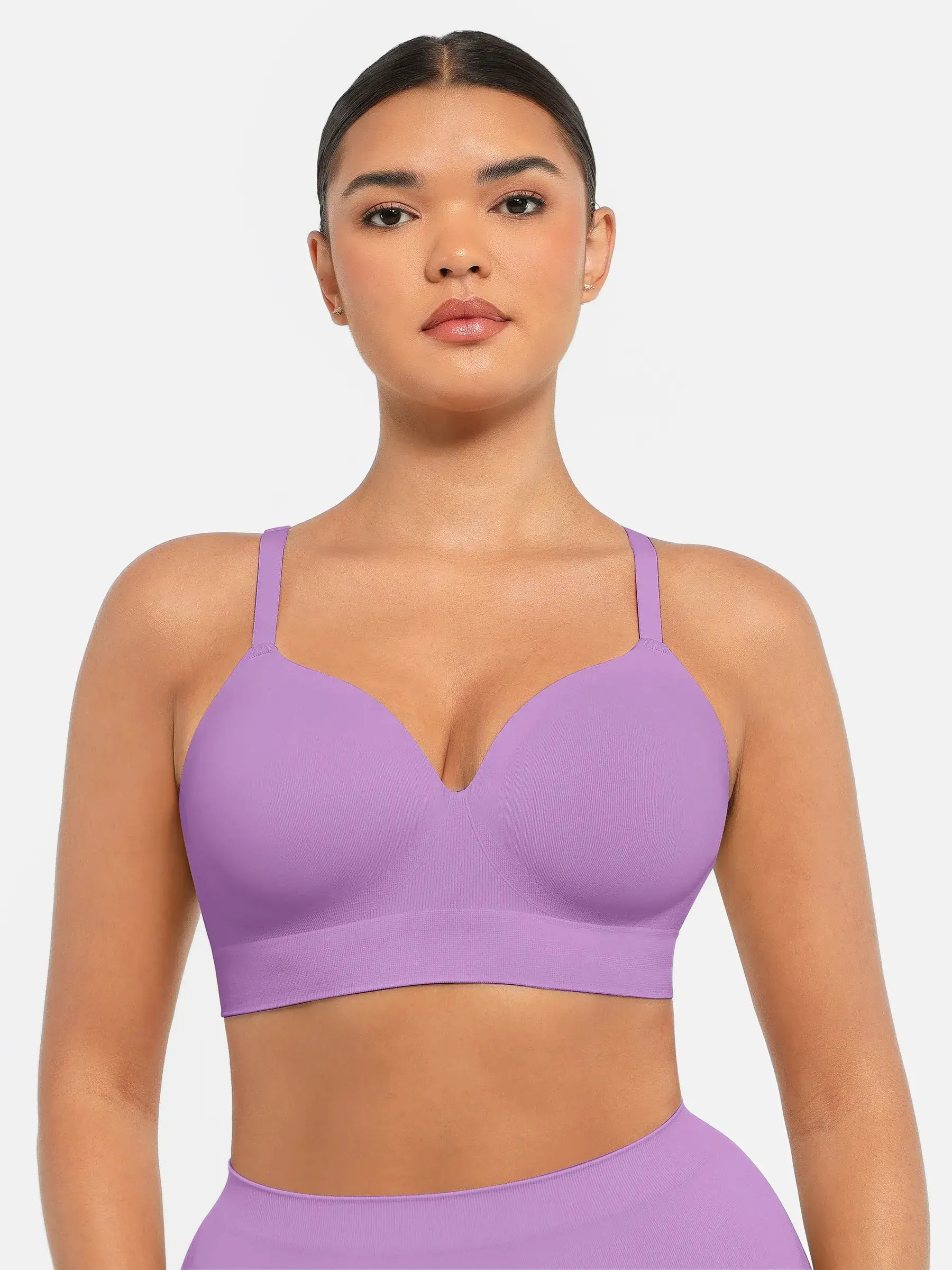 Feelingirl Wireless Push-Up Seamless Comfort Full Coverage Bra