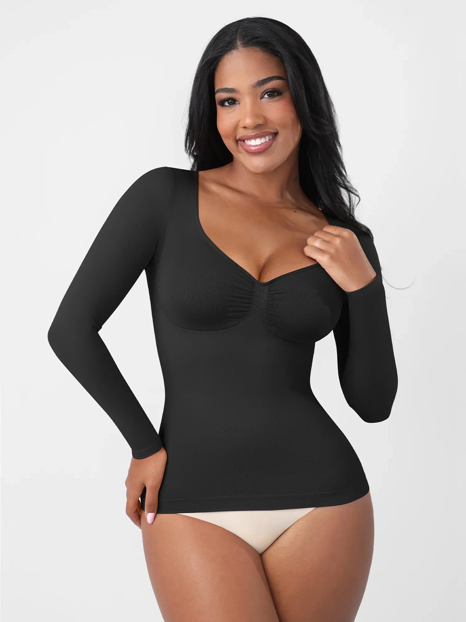 Feelingirl Everyday Seamless Long Sleeve Shaper