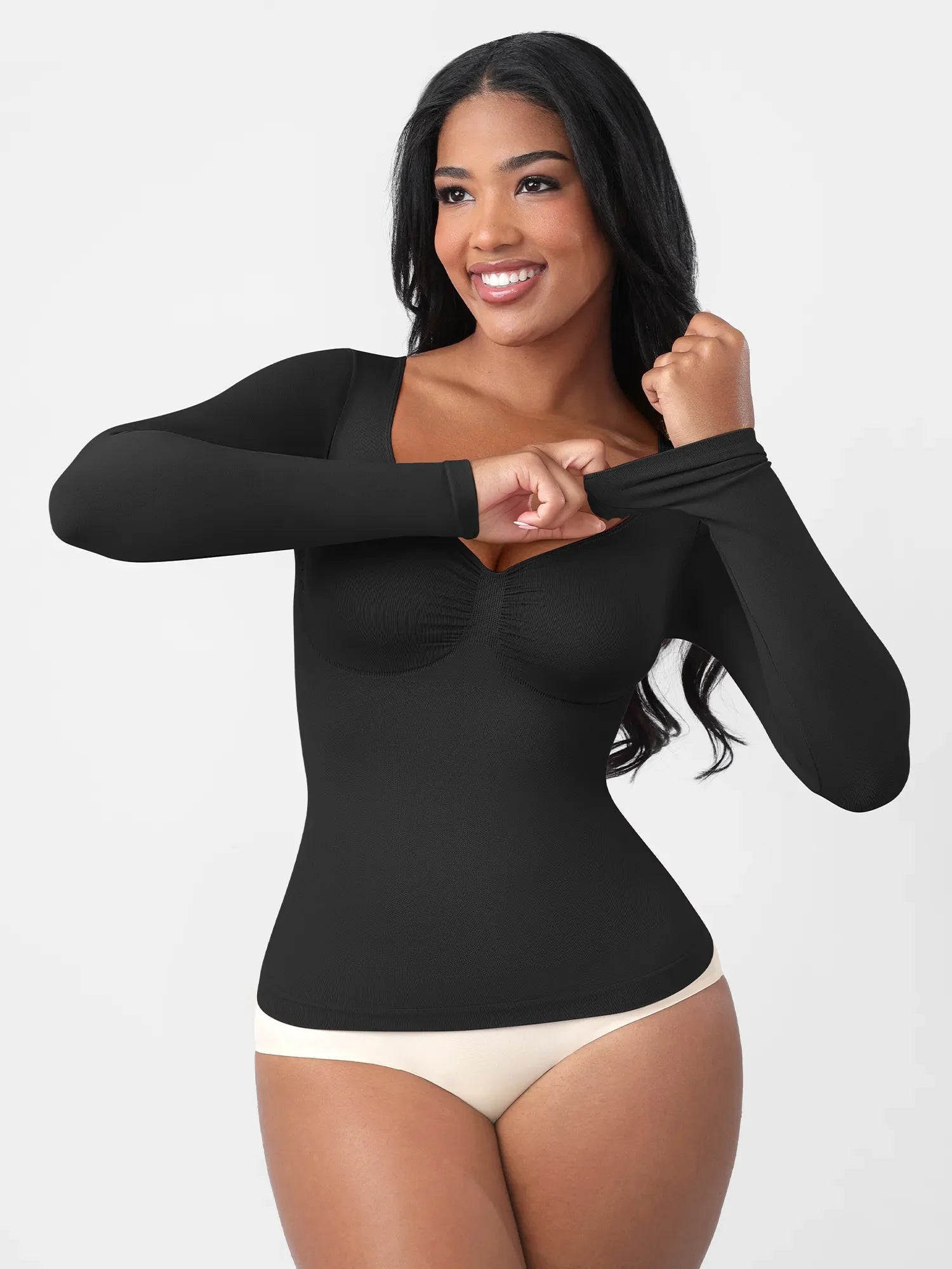 Feelingirl Everyday Seamless Long Sleeve Shaper