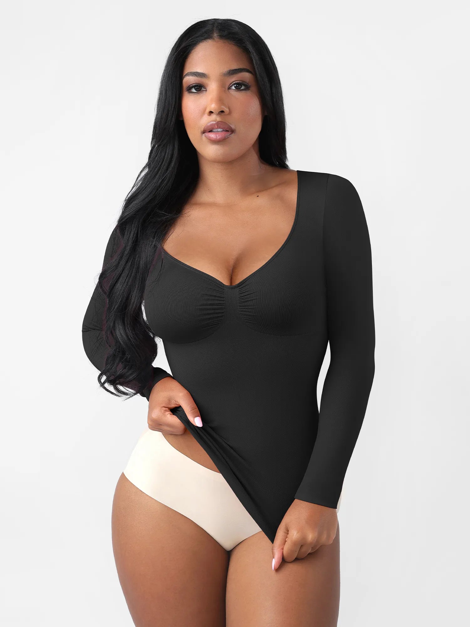 Feelingirl Everyday Seamless Long Sleeve Shaper