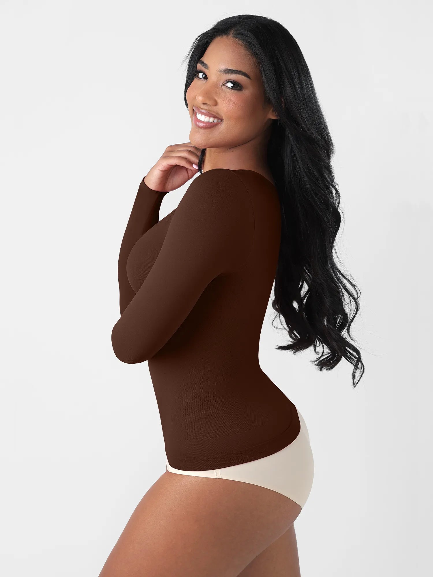Feelingirl Everyday Seamless Long Sleeve Shaper