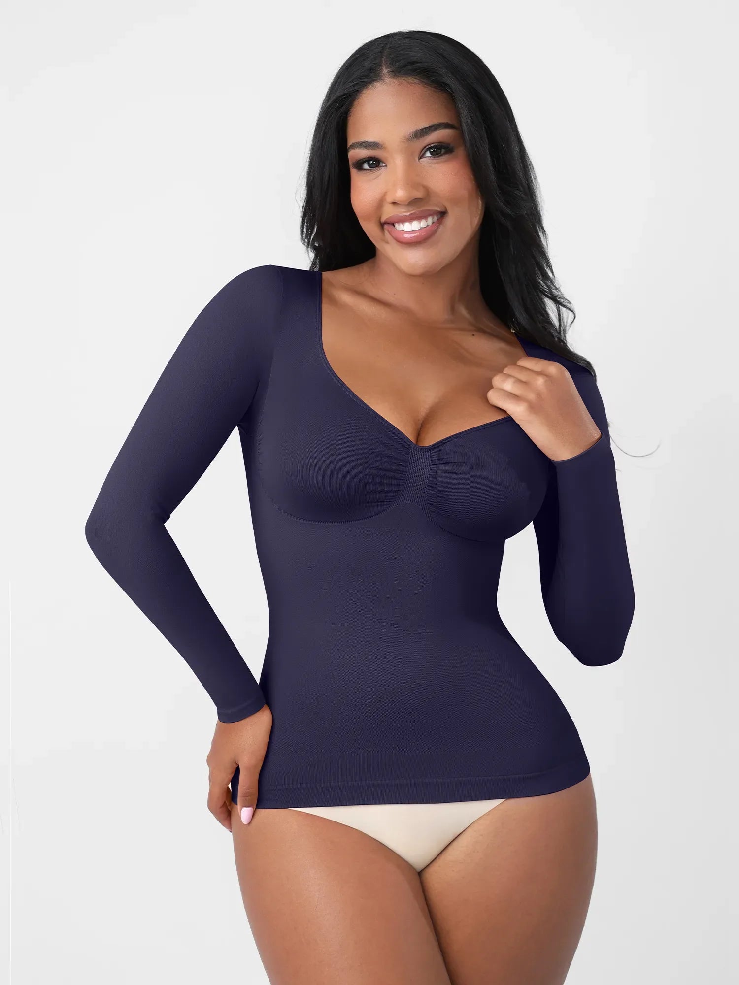 Feelingirl Everyday Seamless Long Sleeve Shaper