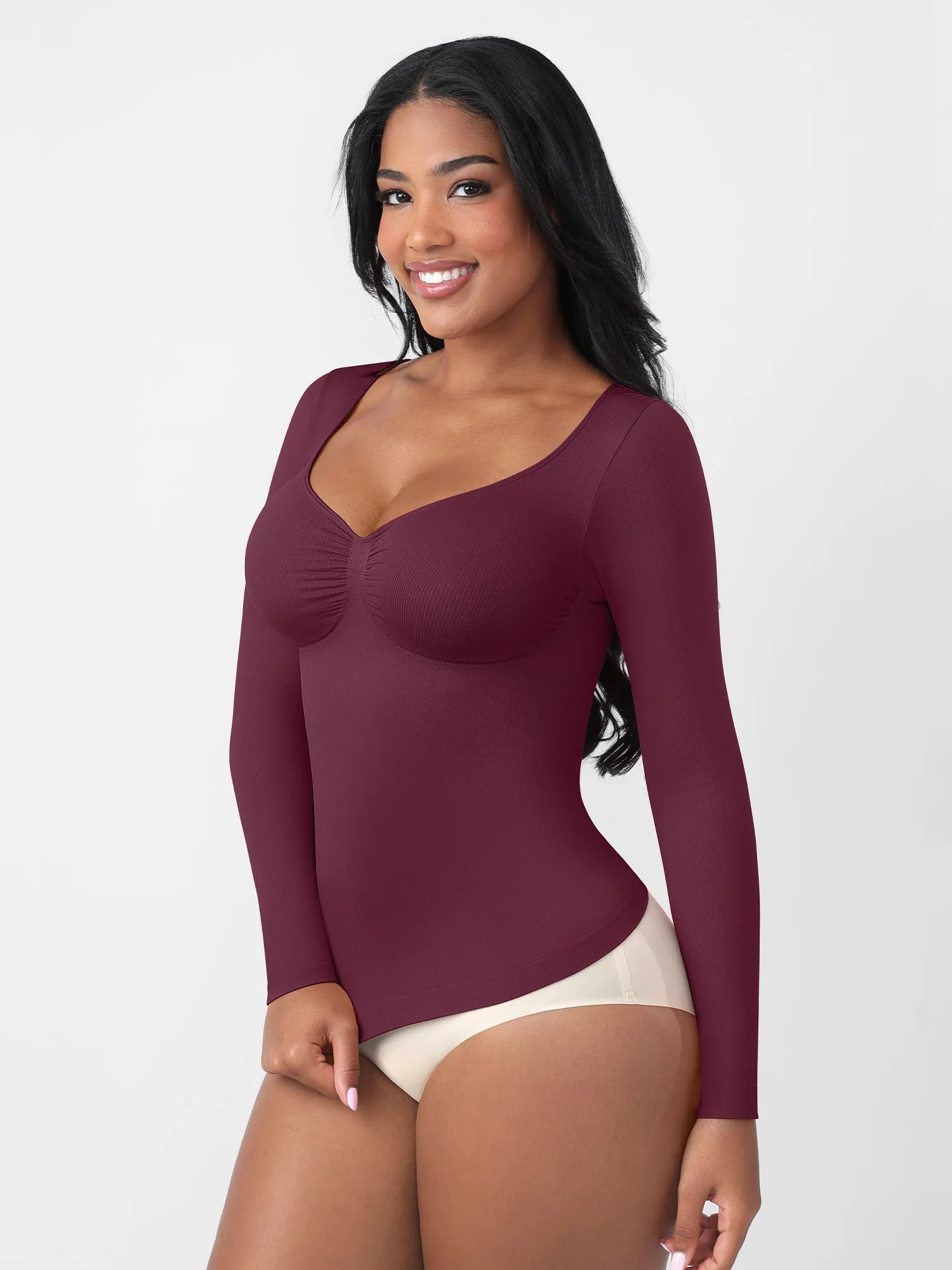 Feelingirl Everyday Seamless Long Sleeve Shaper