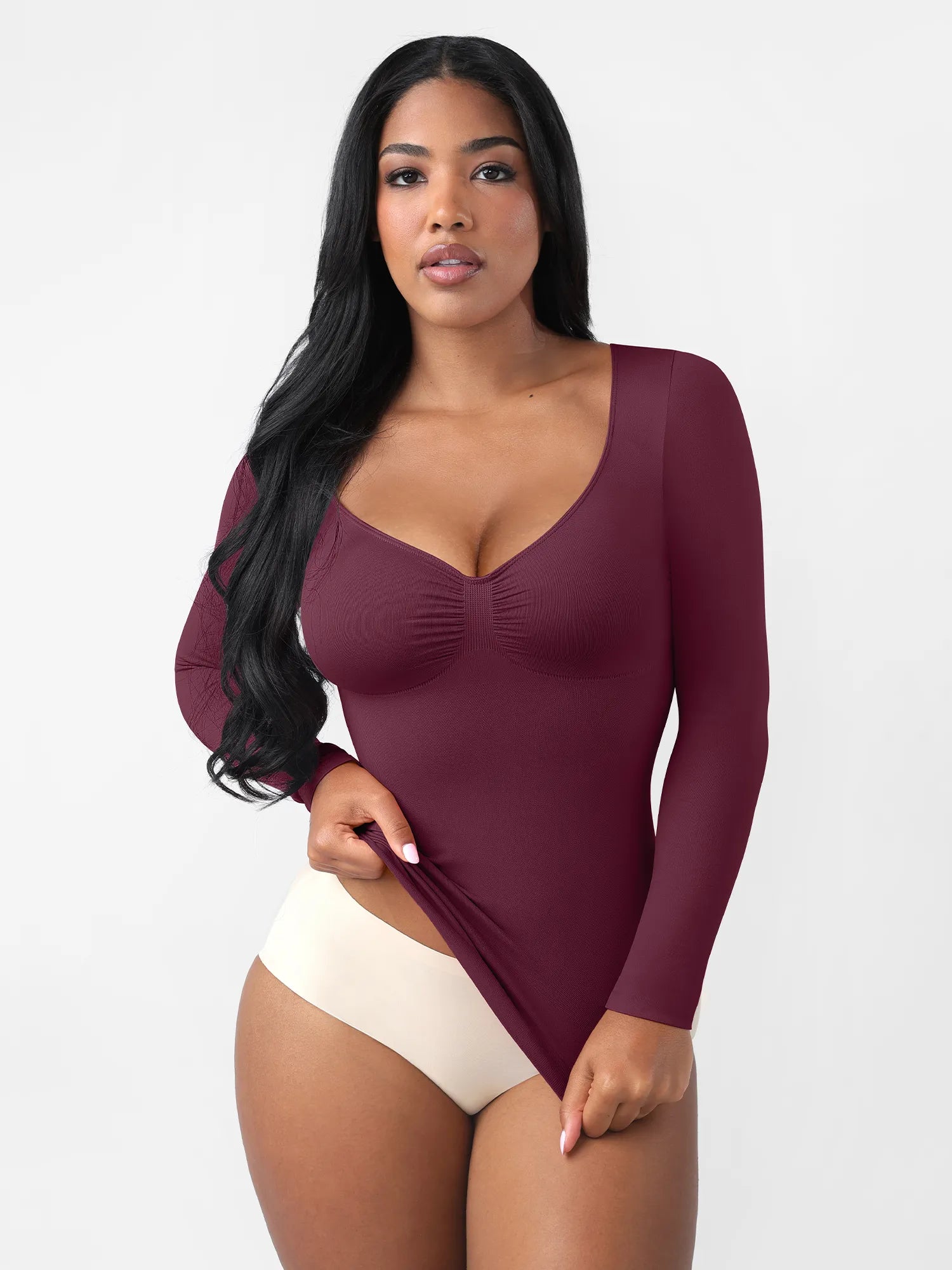Feelingirl Everyday Seamless Long Sleeve Shaper