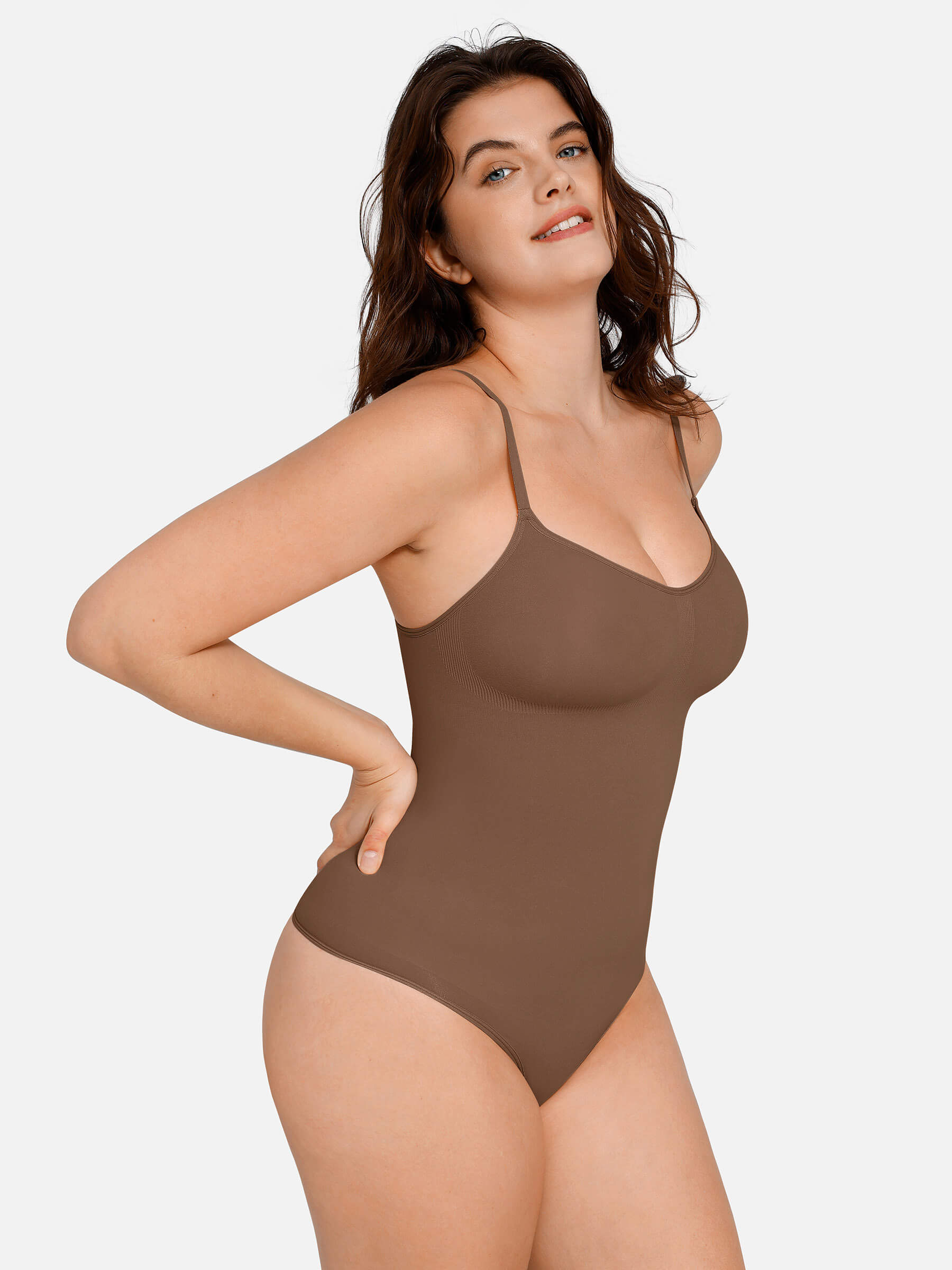 Feelingirl Everyday Wear Seamless Thong Bodysuit