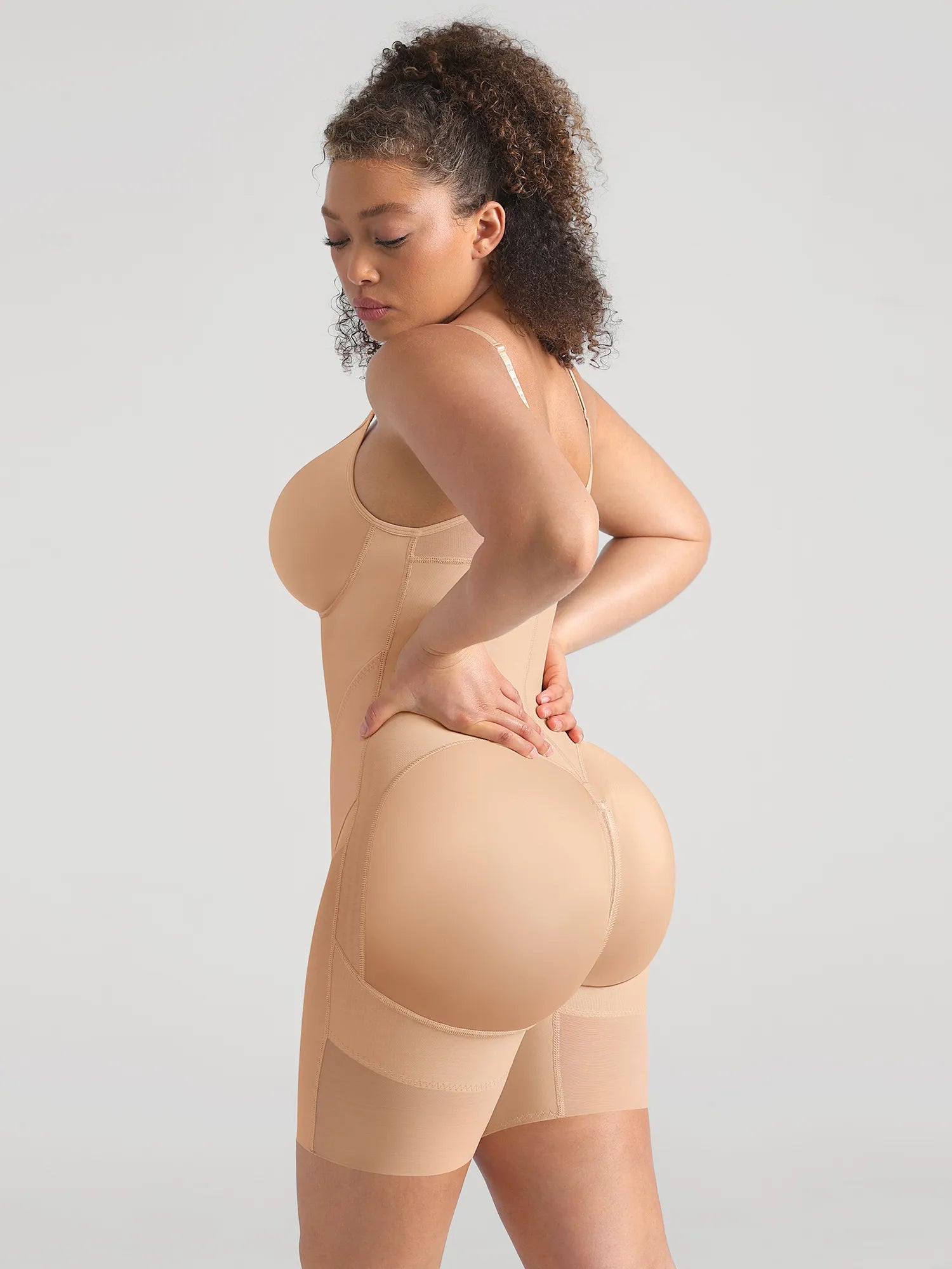 Feelingirl Full-Coverage Chest Faja Tummy Control Butt Lift Bodysuit