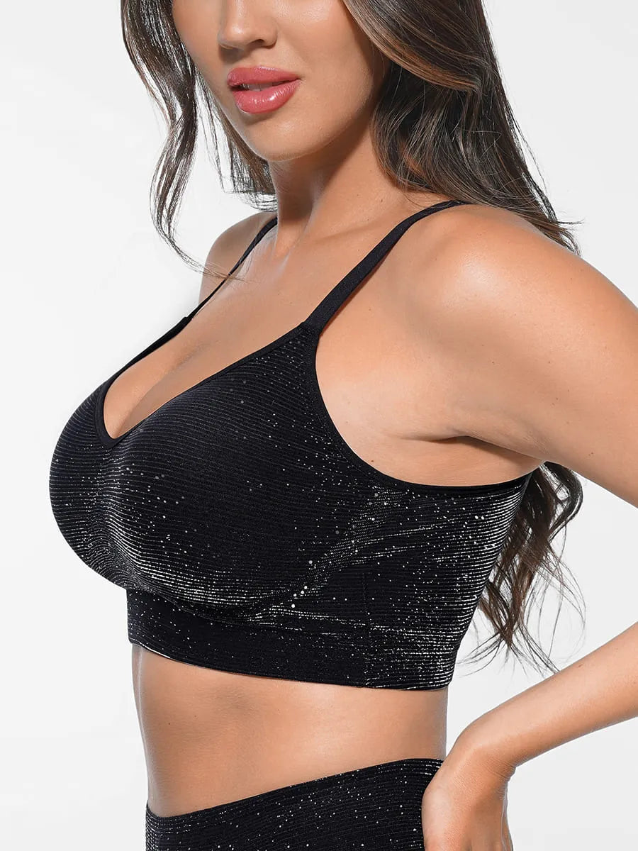 Feelingirl Invisible Shimmer Wireless Comfort Bra & Panty[BOGO]