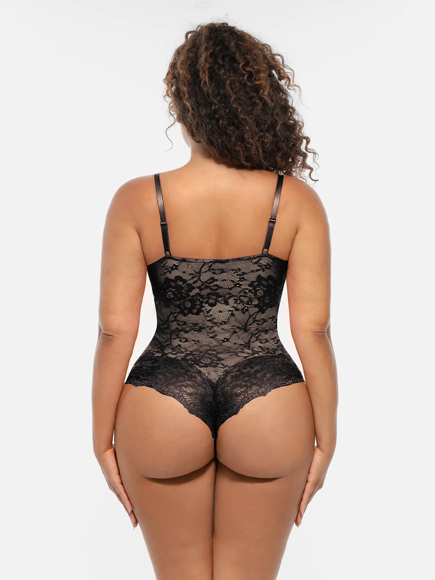Feelingirl Lace V-Neck Full Body Underwear Bodysuit