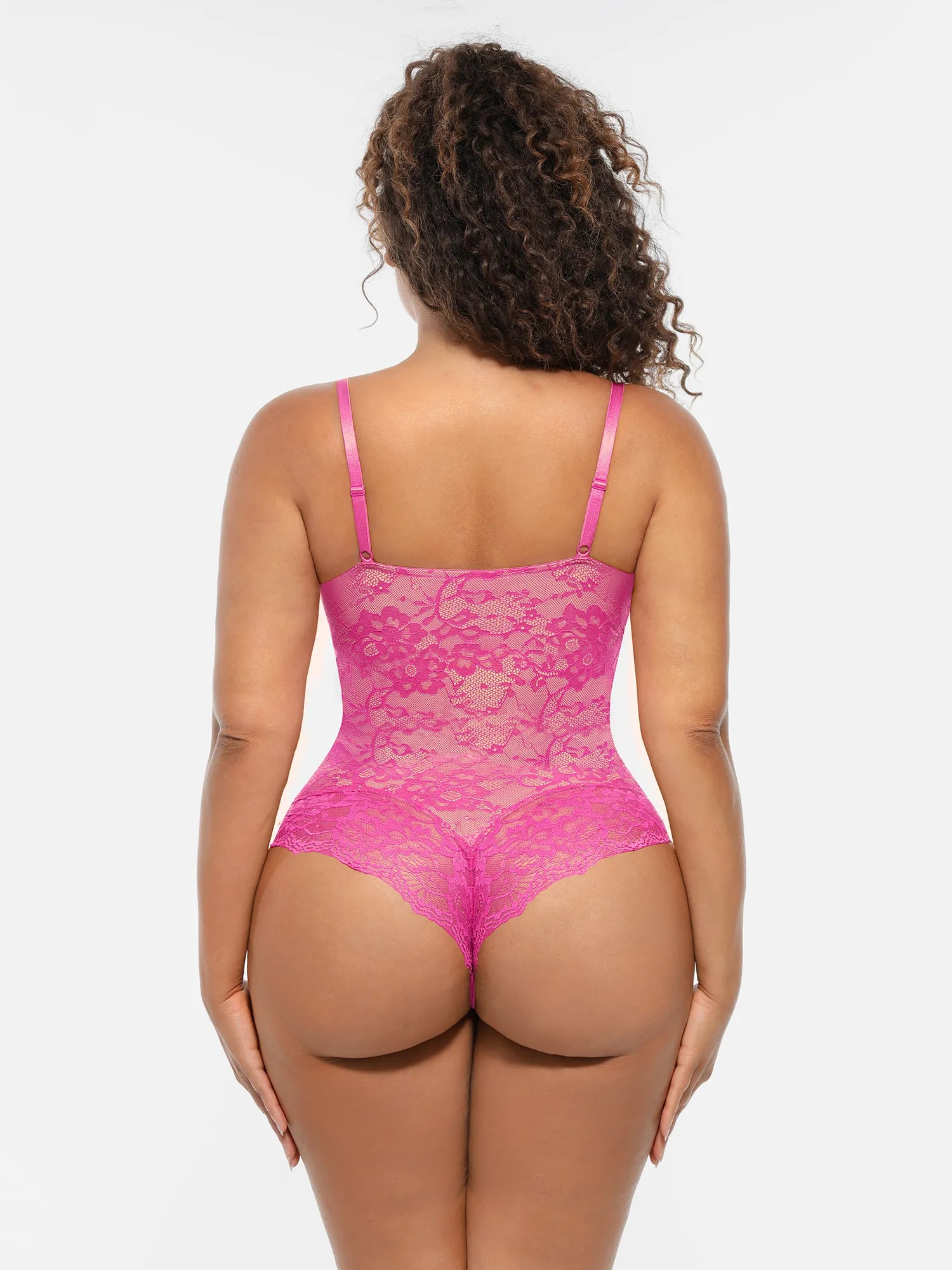 Feelingirl Lace V-Neck Full Body Underwear Bodysuit