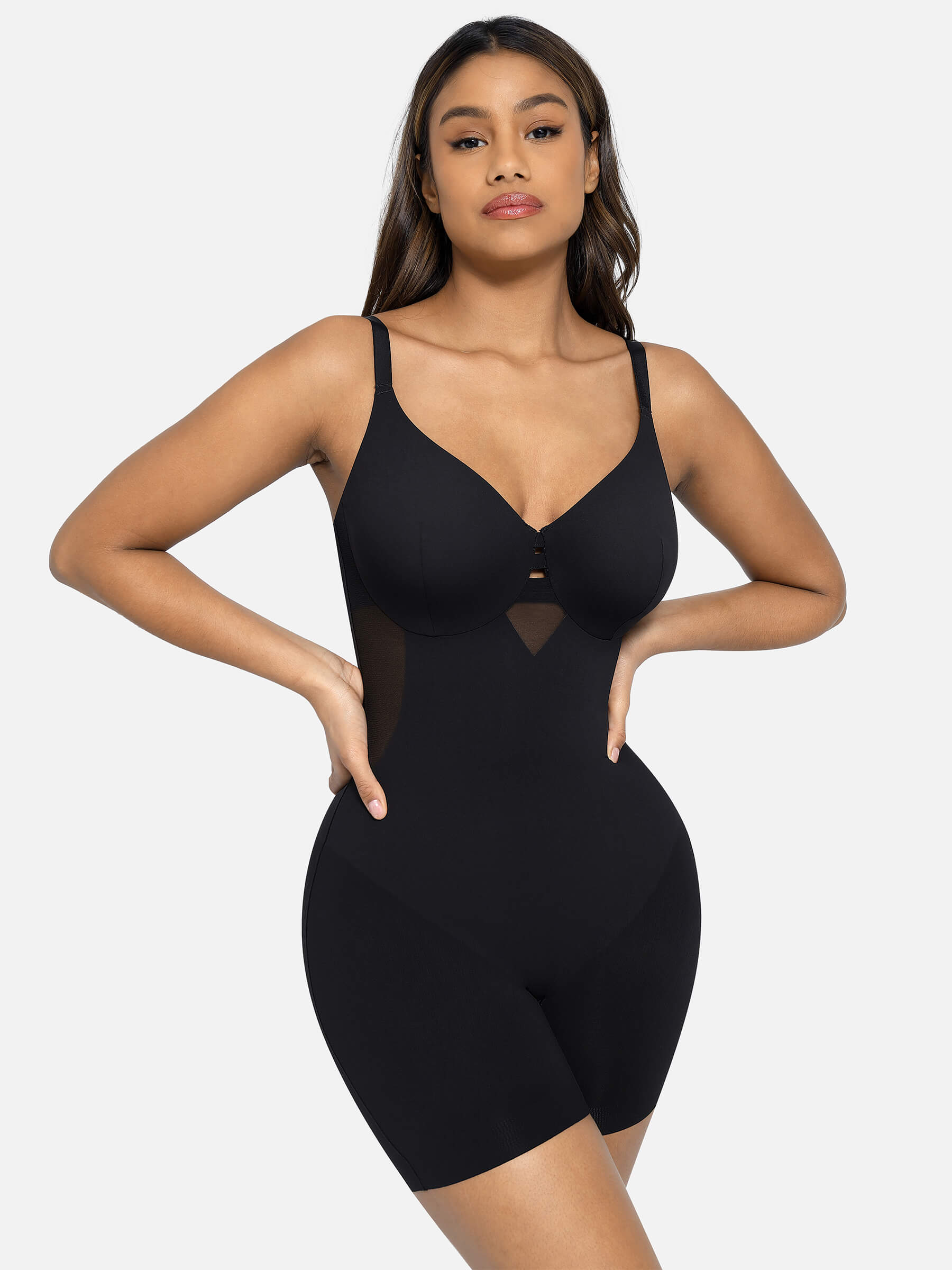 Feelingirl Seamless Thigh Control Breast Lift Shapewear [BOGO]