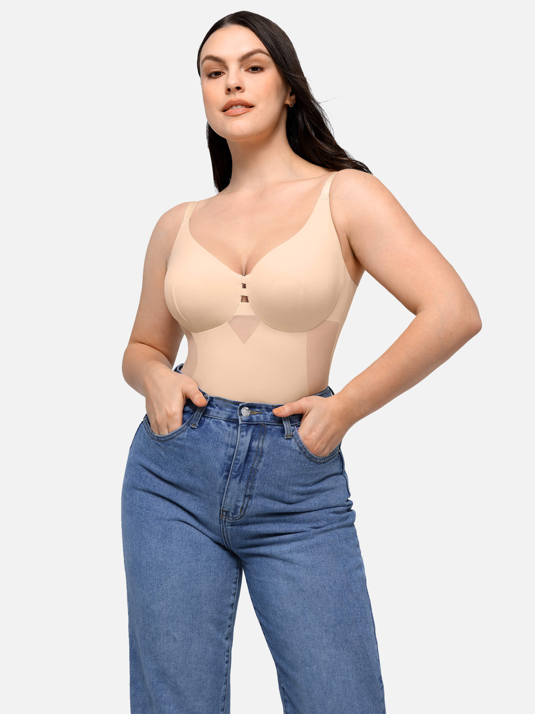 Feelingirl Seamless Waist Control Breast Lift Shapewear [BOGO]