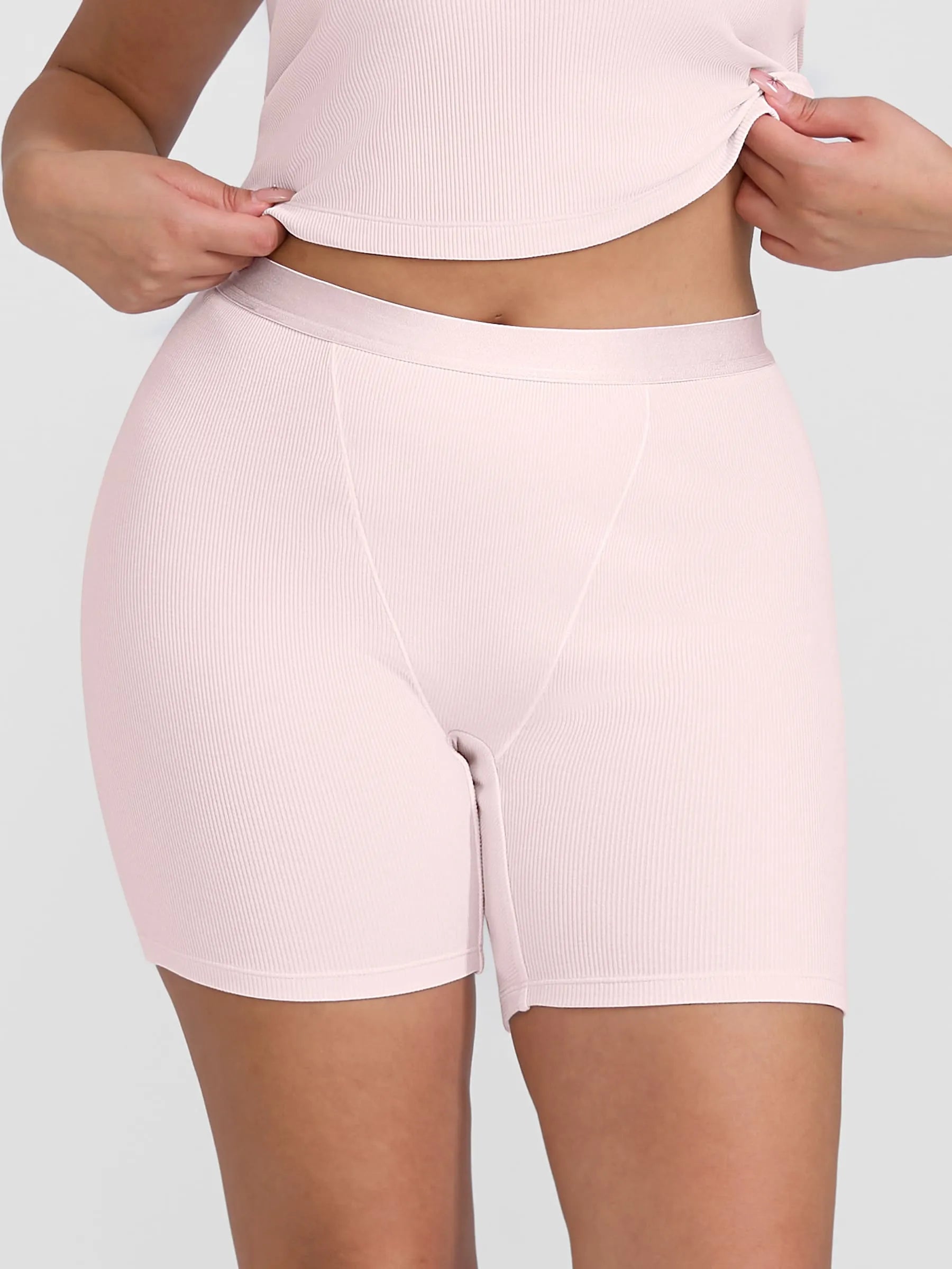 Feelingirl Comfortable Stretchy Mid-Waist Boxer Shorts