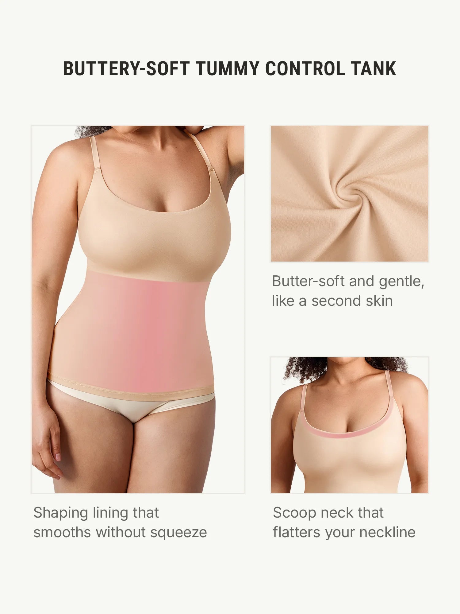 Feelingirl FeelSoft™ Light Smoothing Scoop-Neck Top