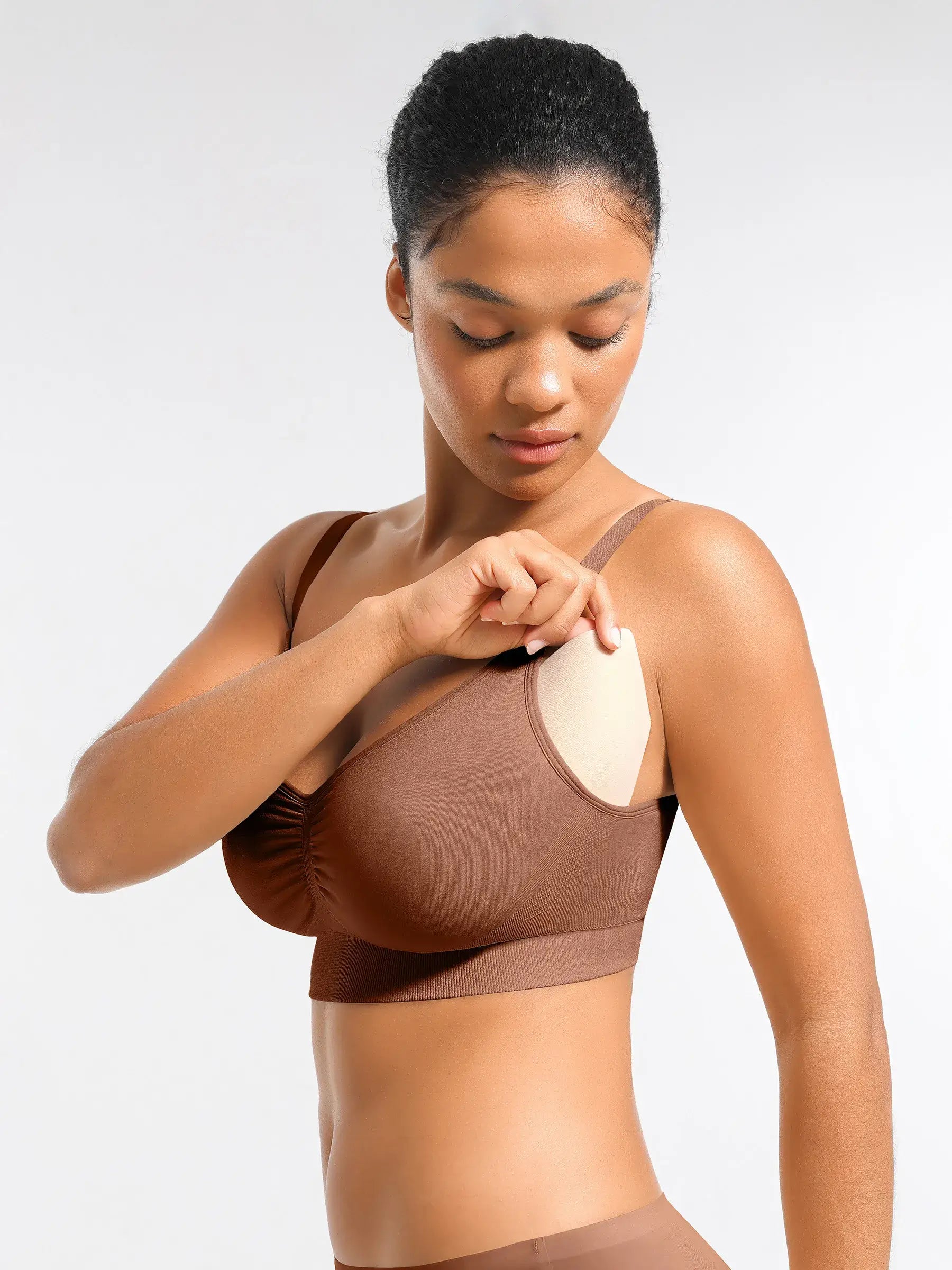 Feelingirl Seamless Everyday Bra with Built-In Soft Padding Bundle