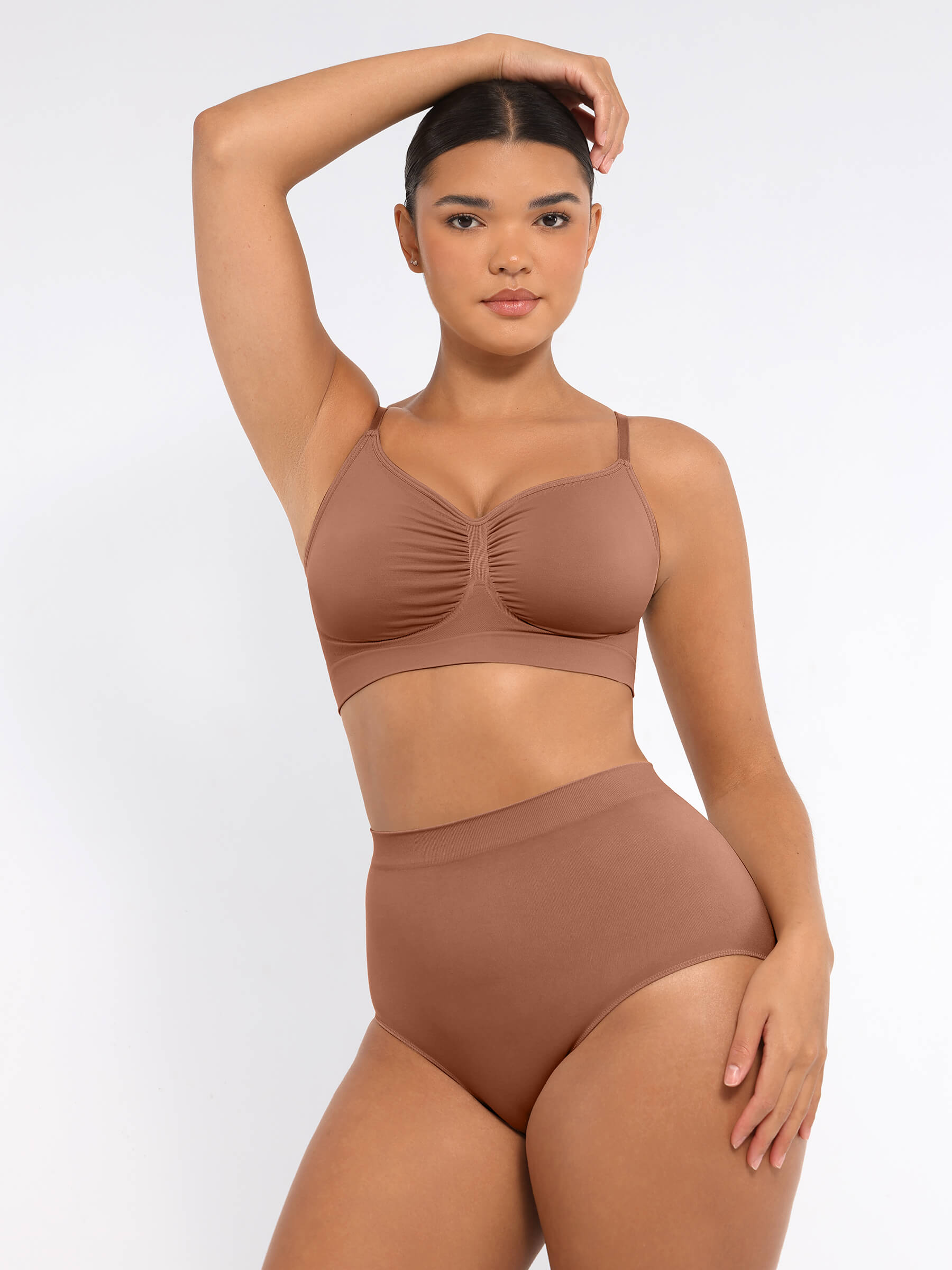Divinegirl Wireless Bra & Seamless Tummy Control Brief Set