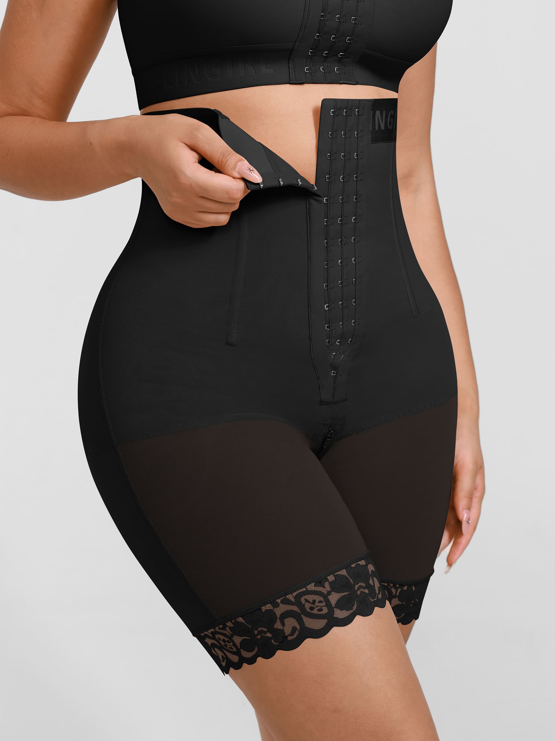 Feelingirl Steel-Boned High-Waist Shaper