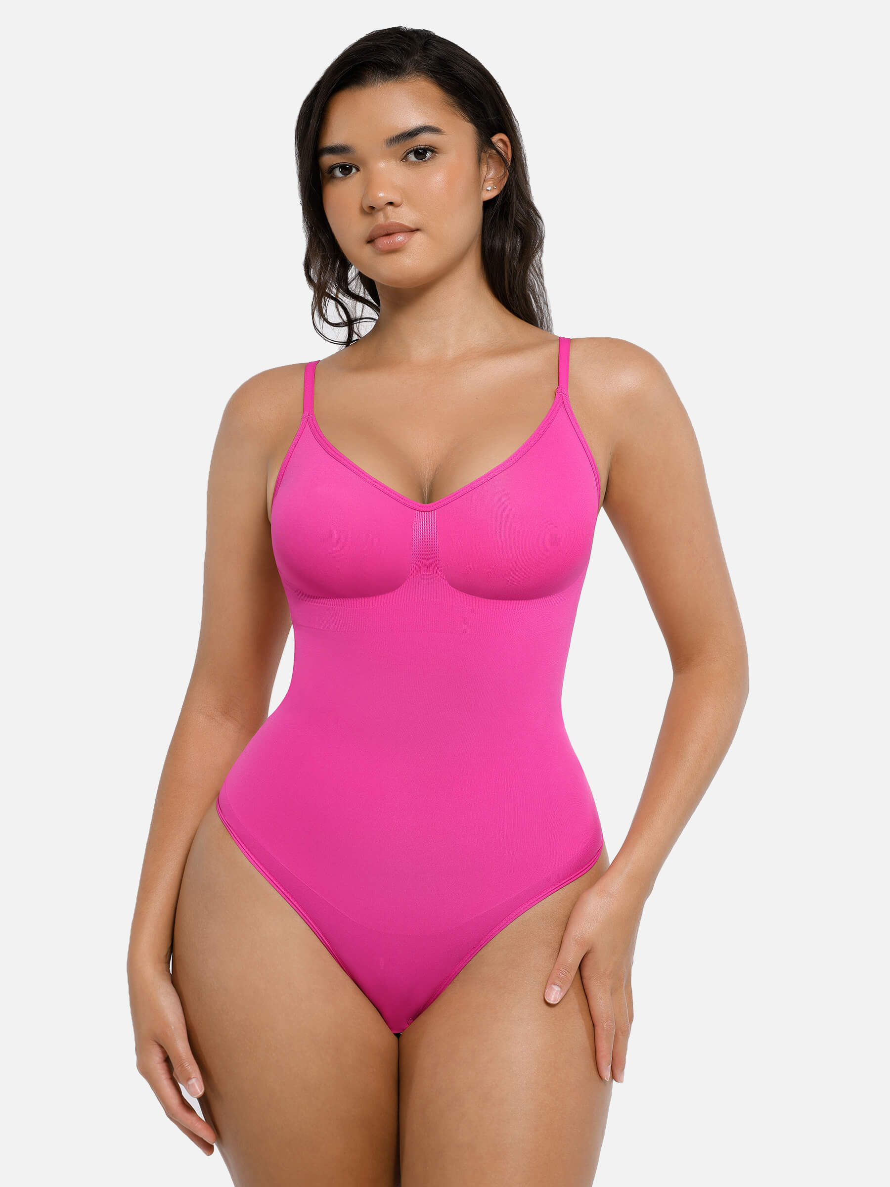 Feelingirl Tummy Control Seamless Thong Bodysuit