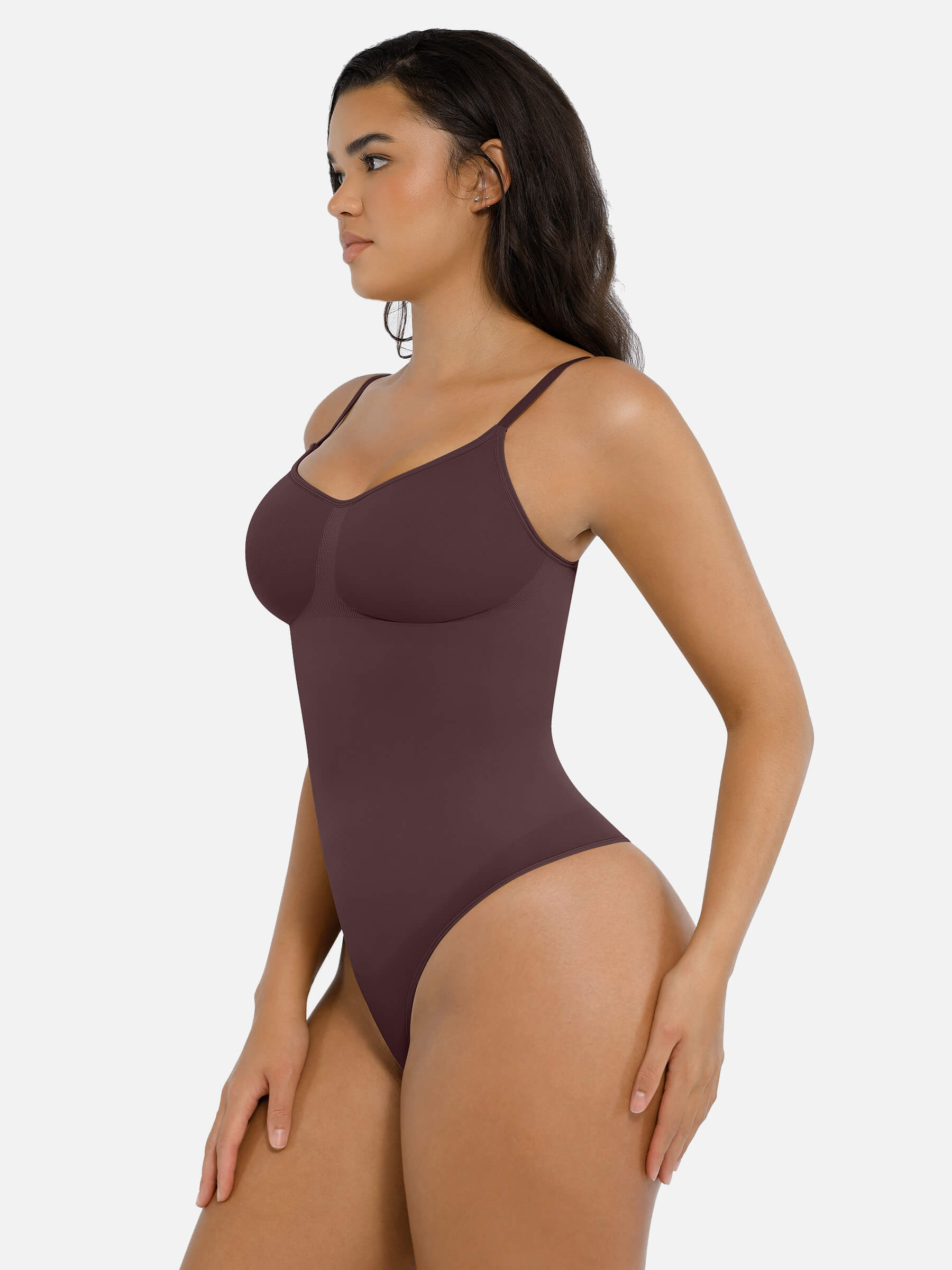 Feelingirl Tummy Control Seamless Thong Bodysuit