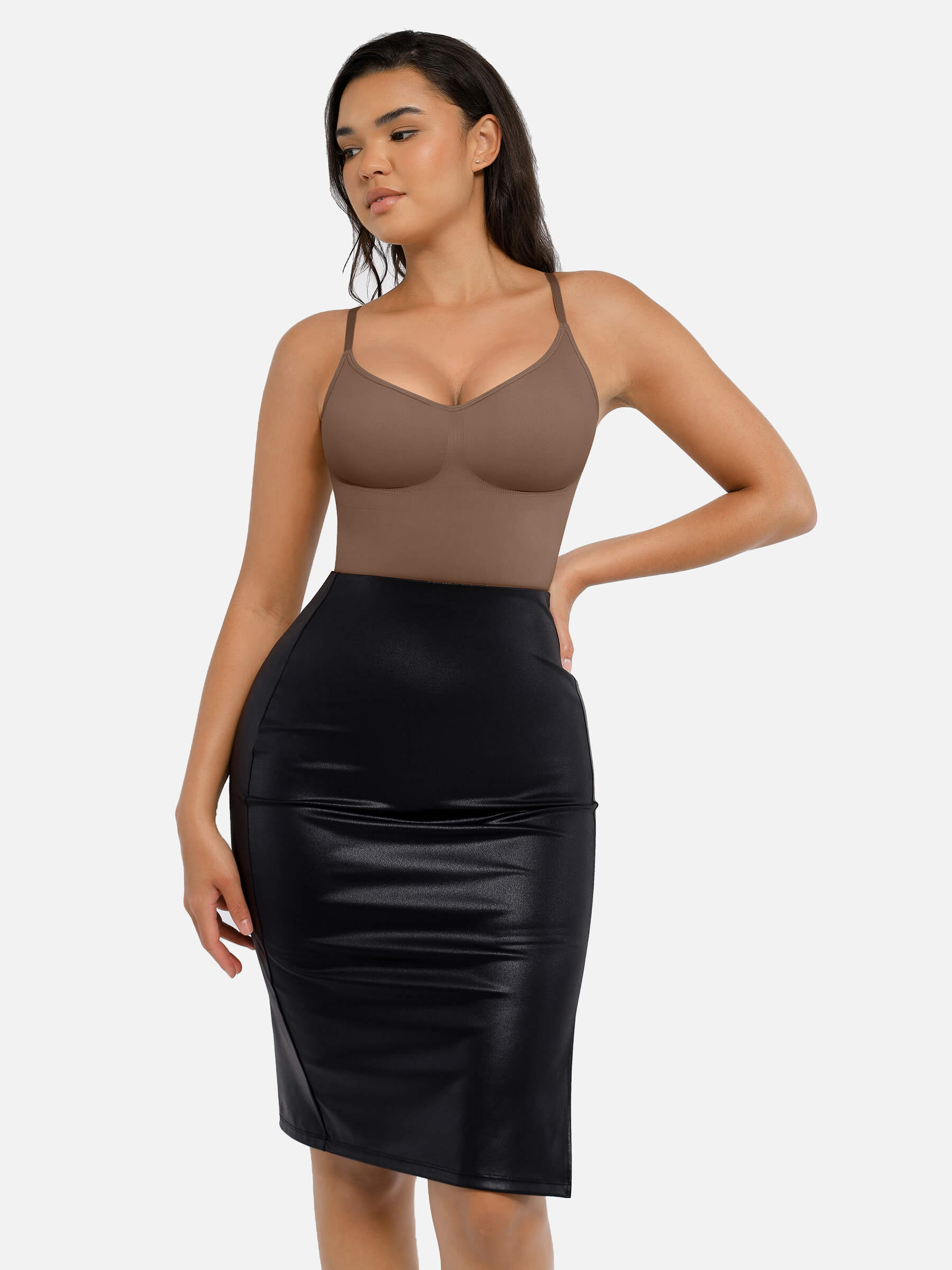 Feelingirl Tummy Control Seamless Thong Bodysuit