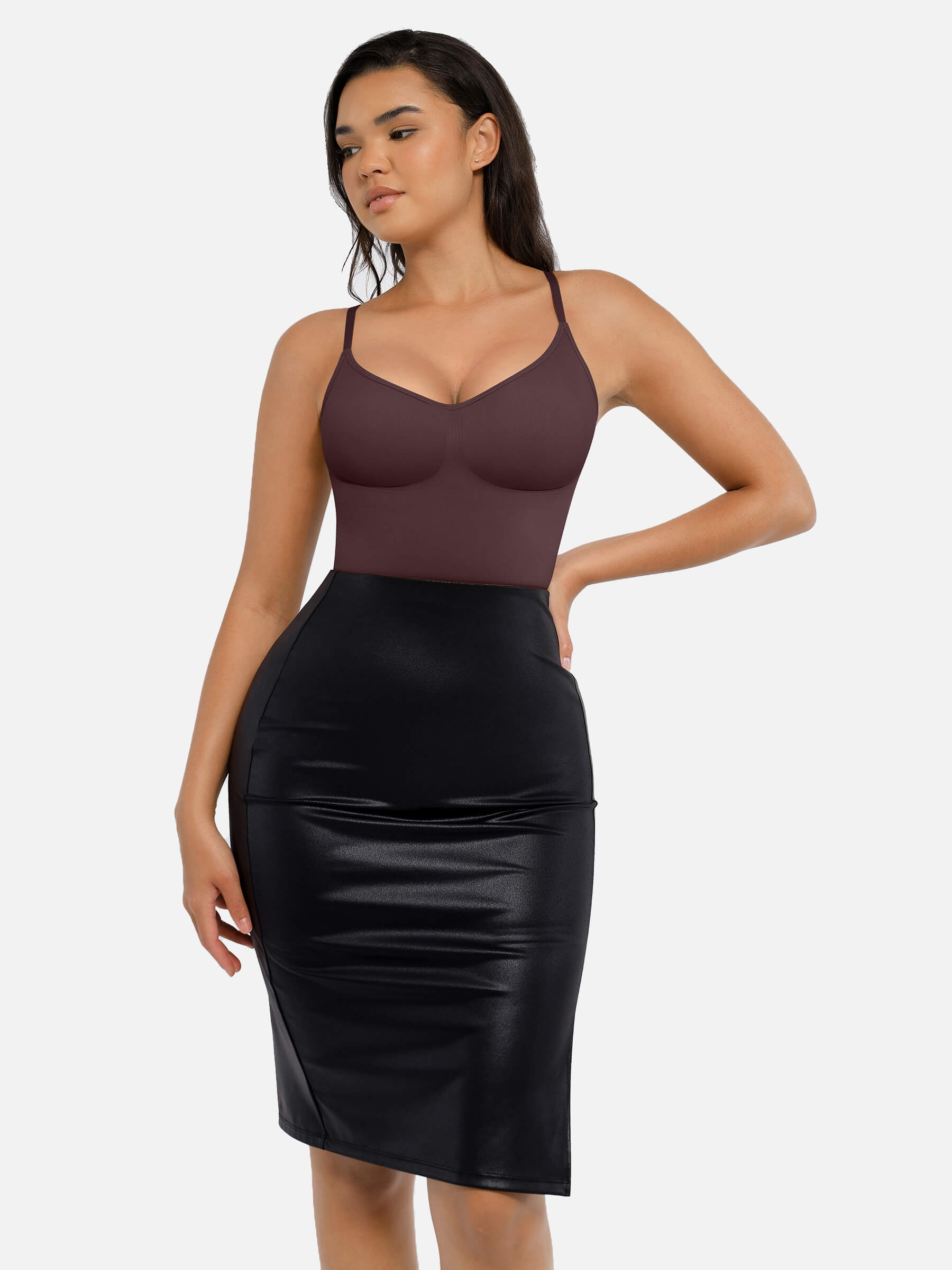 Feelingirl Tummy Control Seamless Thong Bodysuit