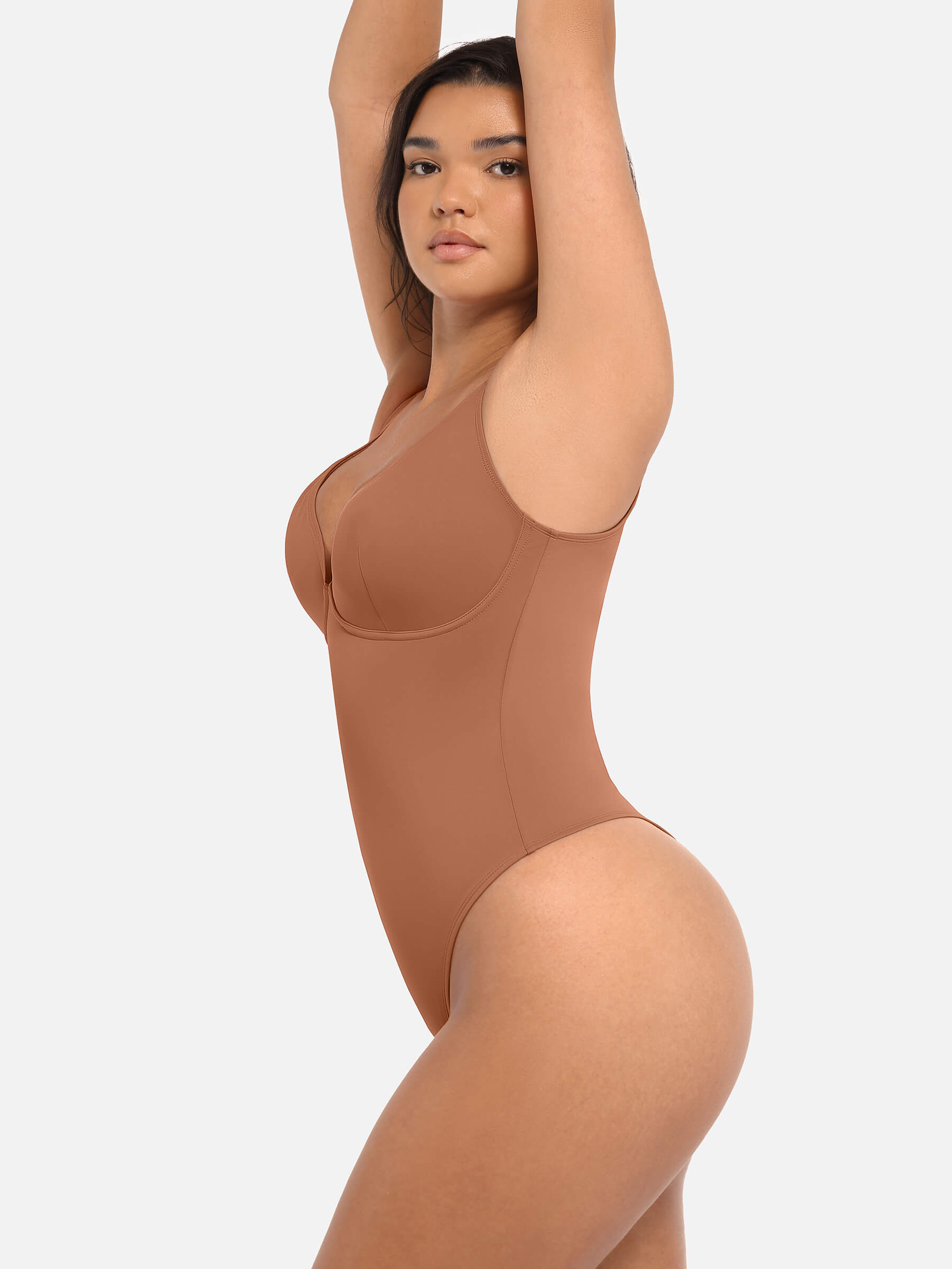Feelingirl Deep V Neck Tummy Control Shapewear Bodysuit [BOGO]