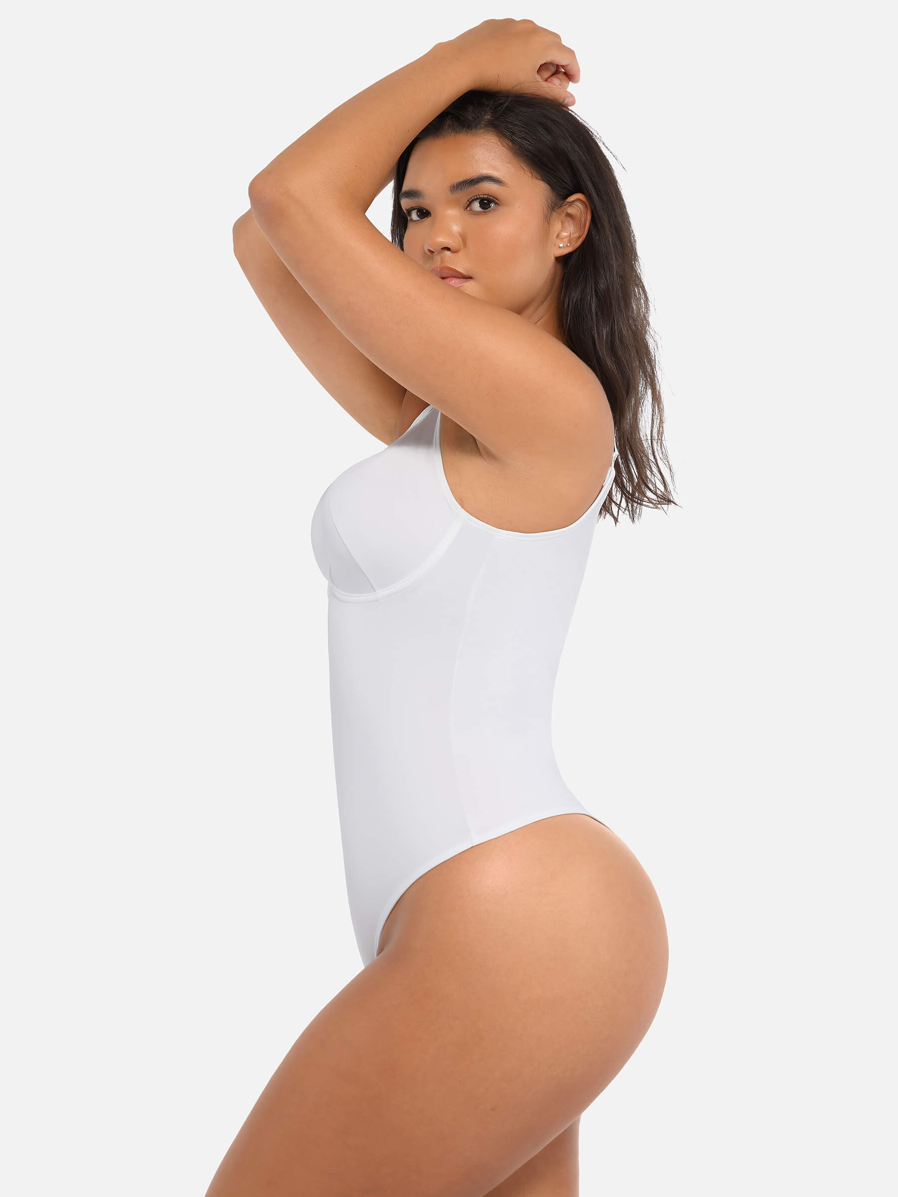 Feelingirl Deep V Neck Tummy Control Shapewear Bodysuit