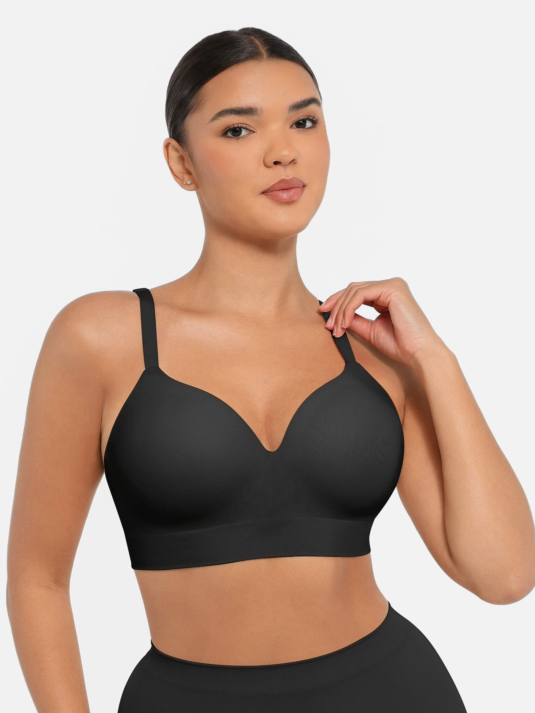 Feelingirl Full Coverage Push-Up Comfort Wireless Bra