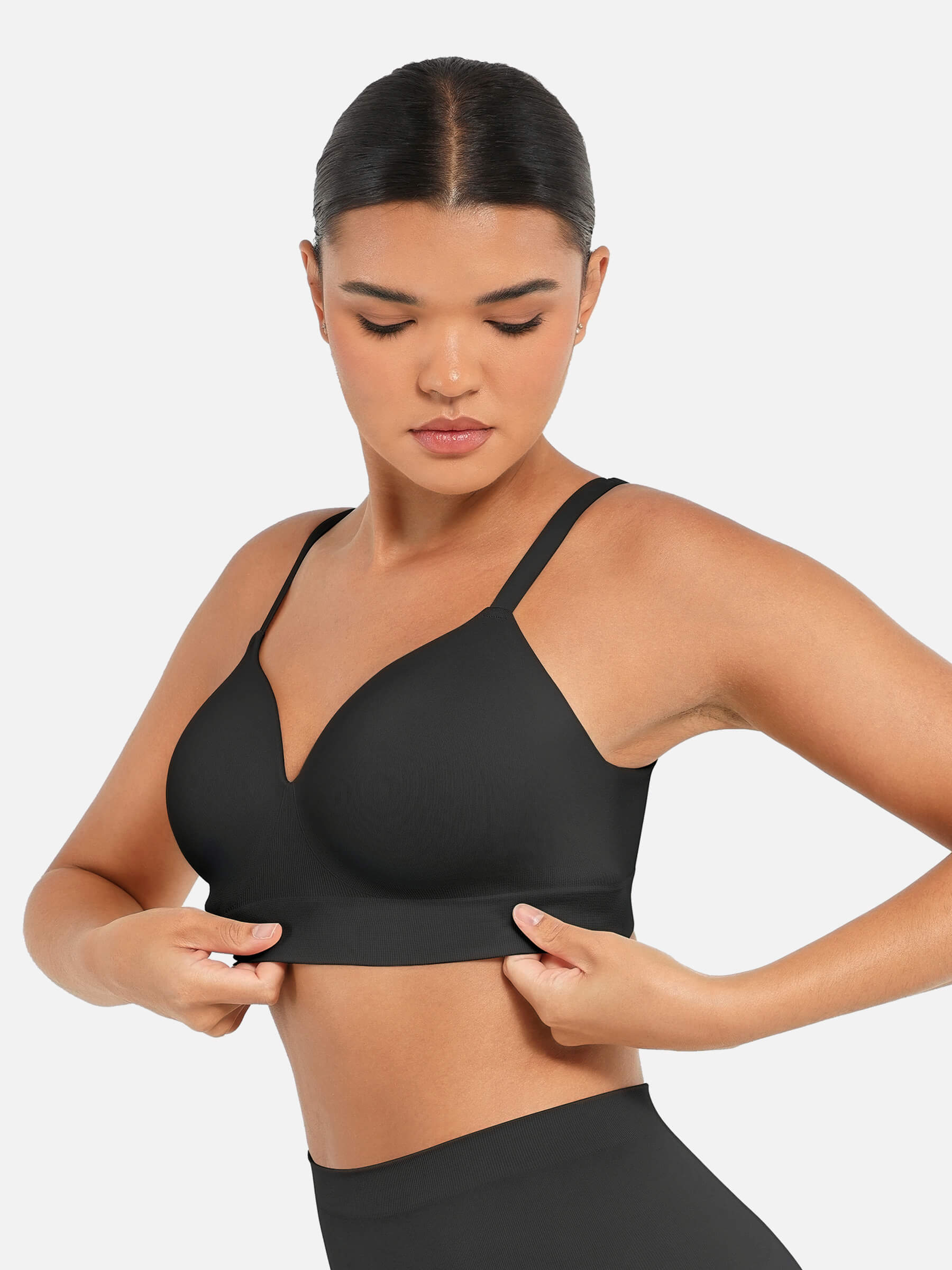 Feelingirl Wireless Push-Up Seamless Full Coverage Bra Bundle