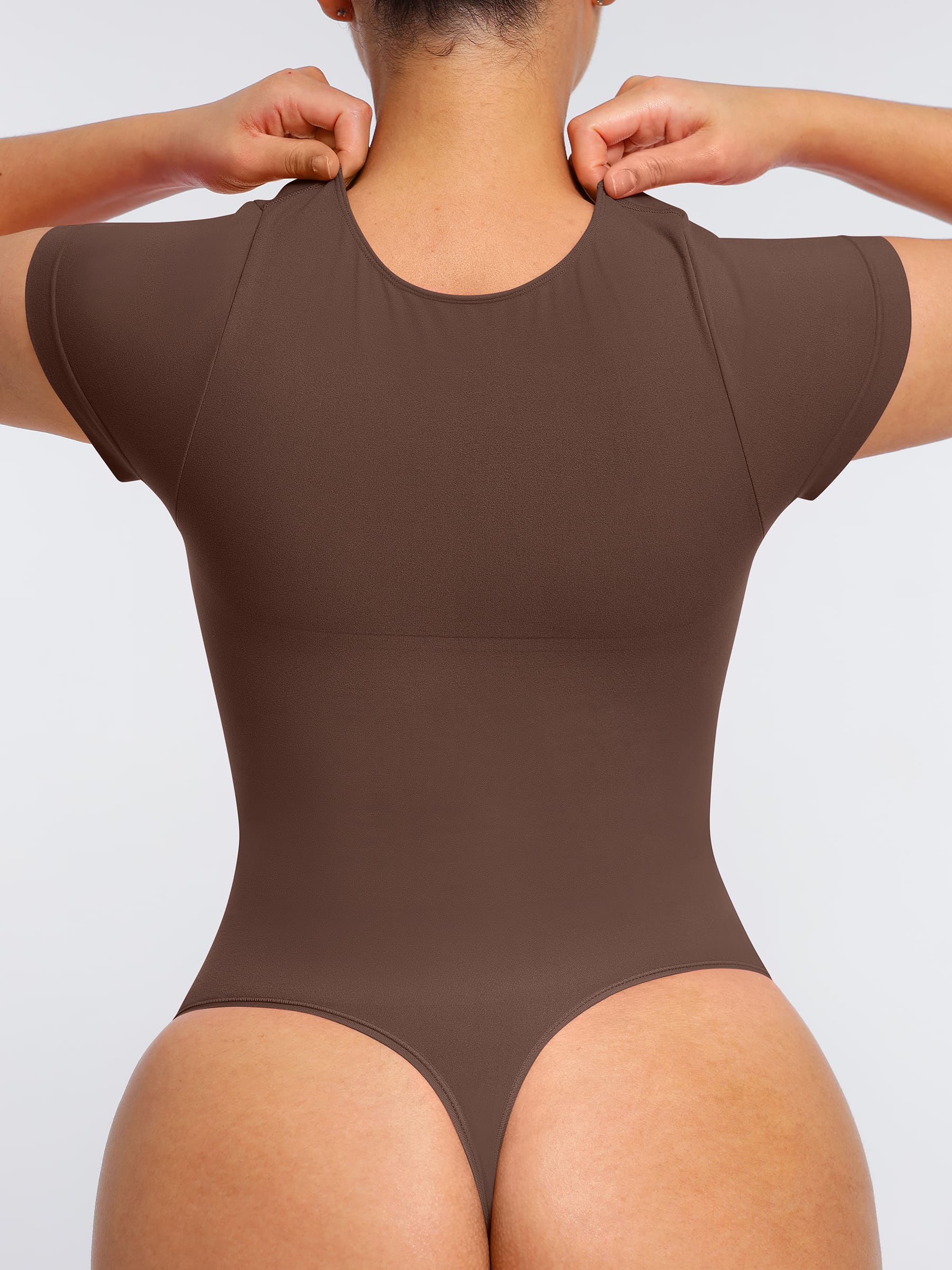 Feelingirl Tummy Control Seamless Short-Sleeve Bodysuit [BOGO]