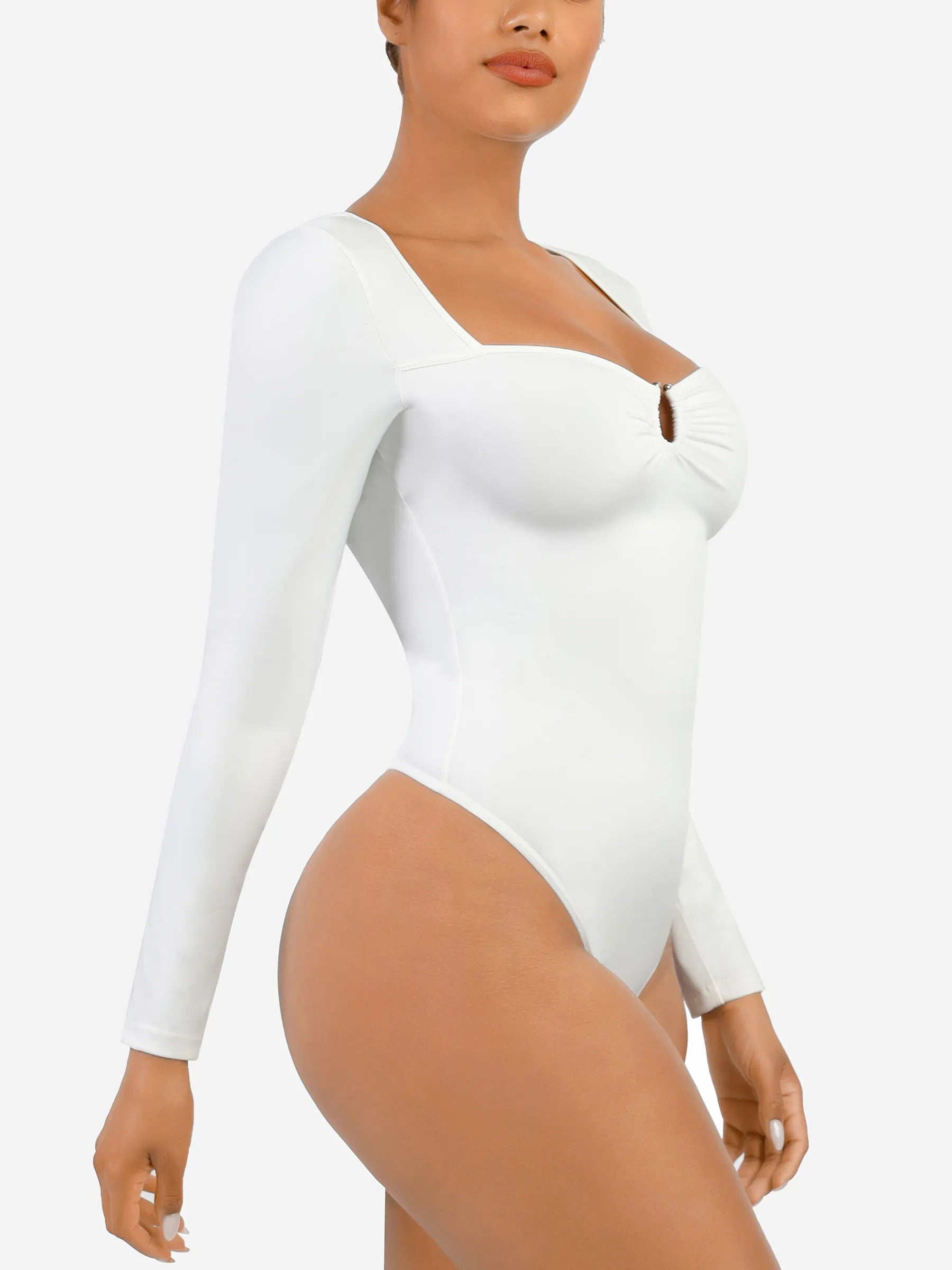 Feelingirl Slimming Long-Sleeve Shapewear Bodysuit