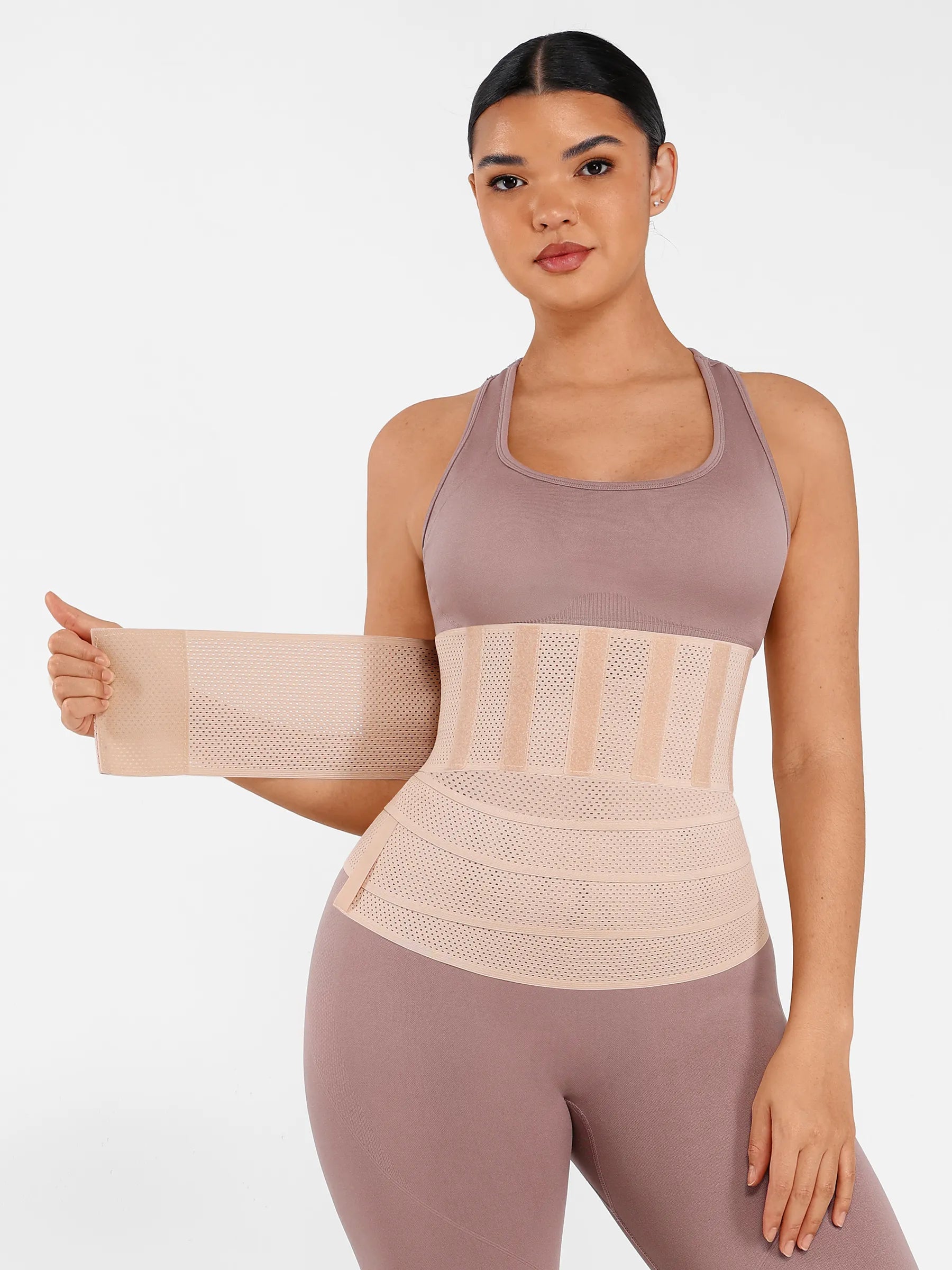 Feelingirl Elastic Waist Trainer Girdle Adjustable Slimming Belts