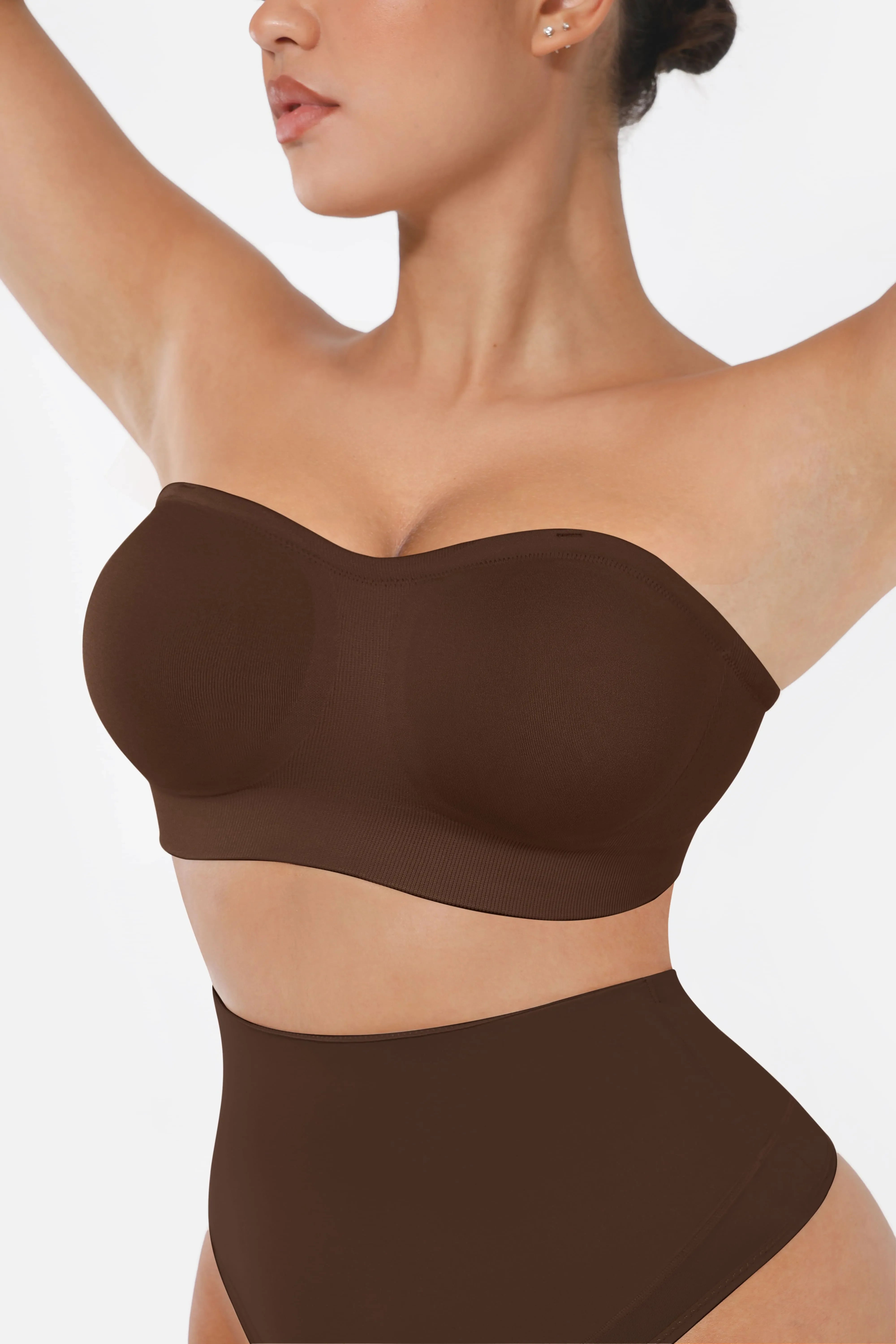 Feelingirl Seamless Strapless Anti-Slip Bra With Removable Pads