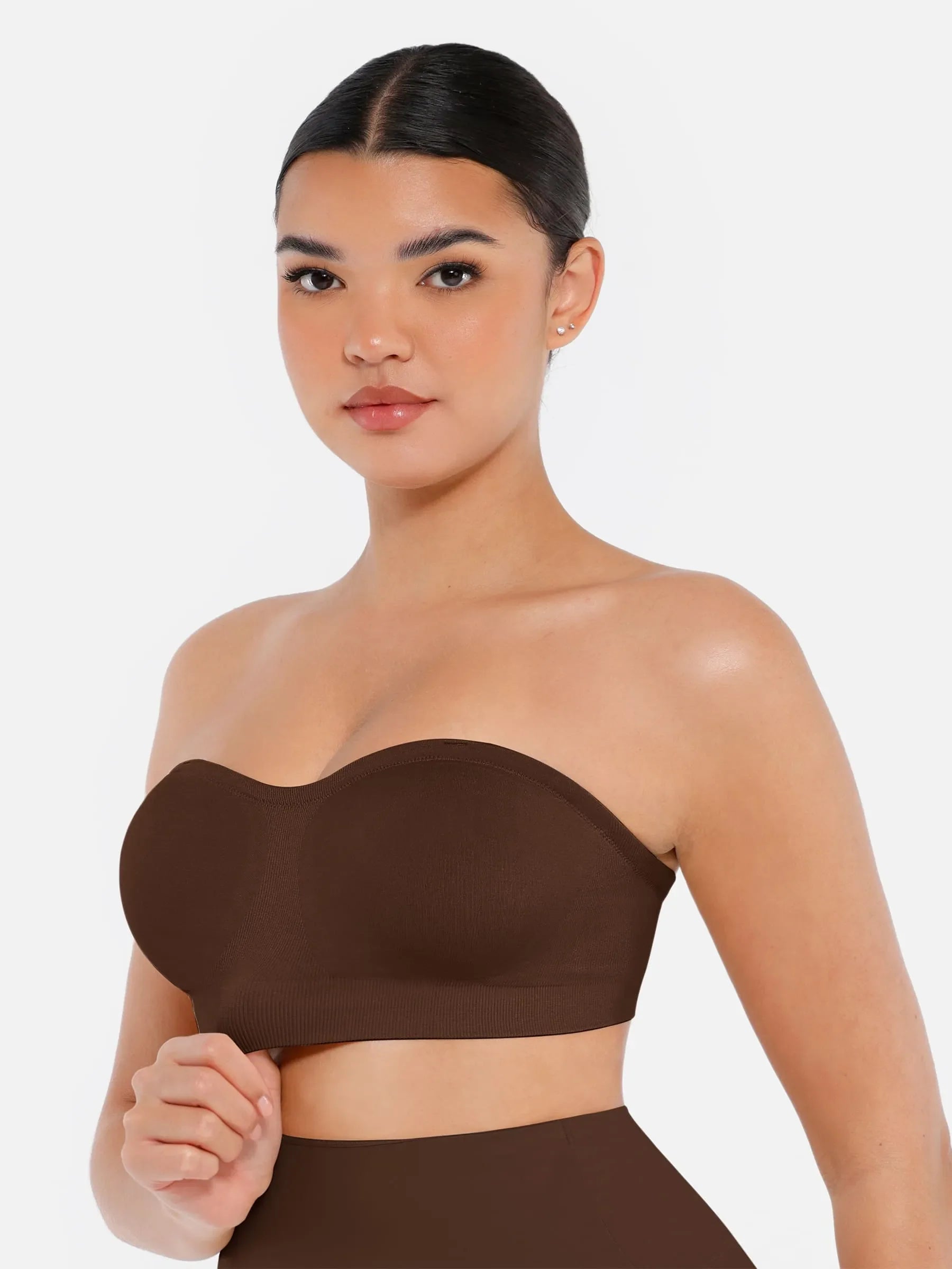 Feelingirl Seamless Strapless Anti-Slip Bra With Removable Pads