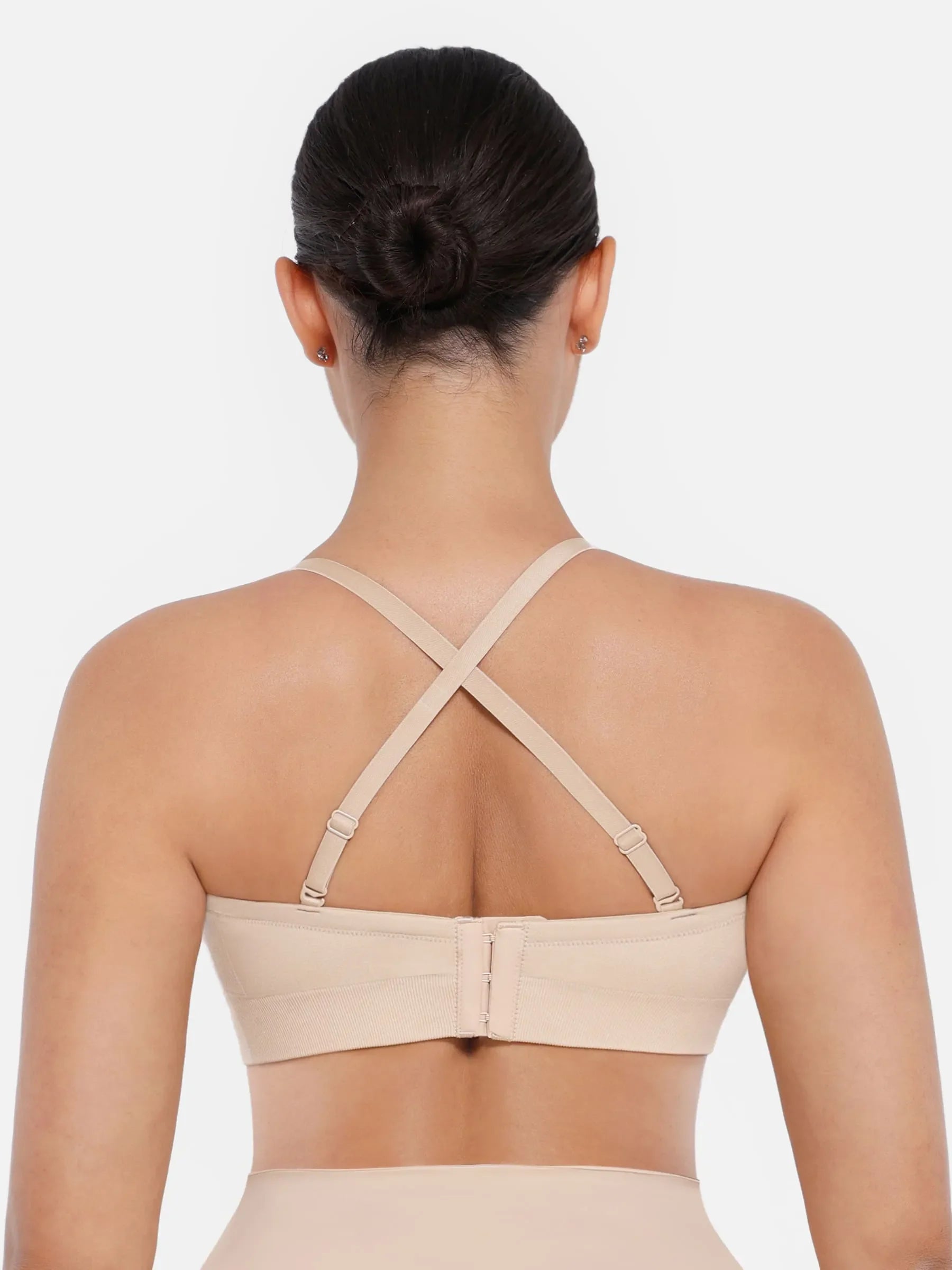 Feelingirl Seamless Strapless Anti-Slip Bra With Removable Pads
