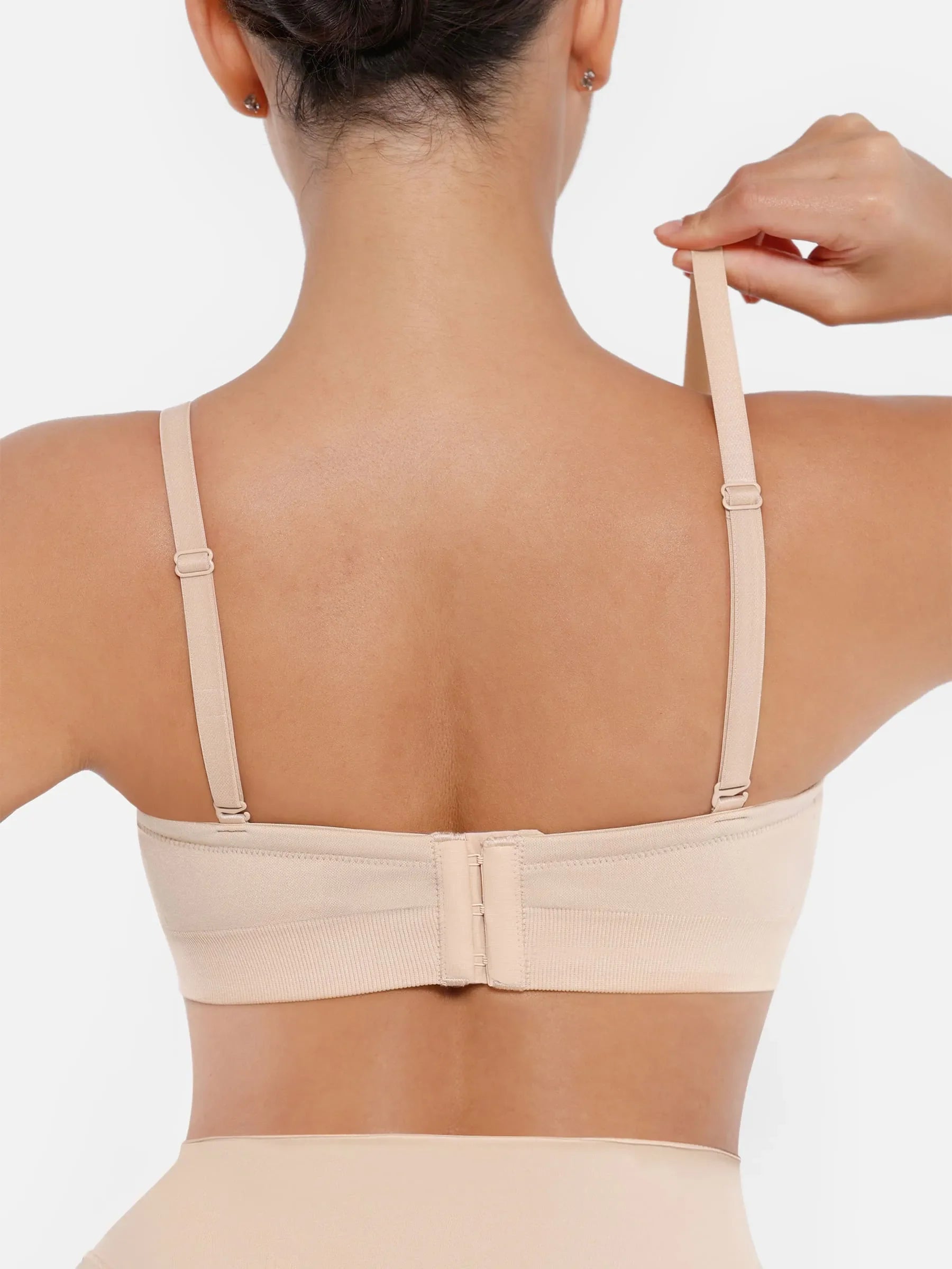 Feelingirl Seamless Strapless Anti-Slip Bra With Removable Pads
