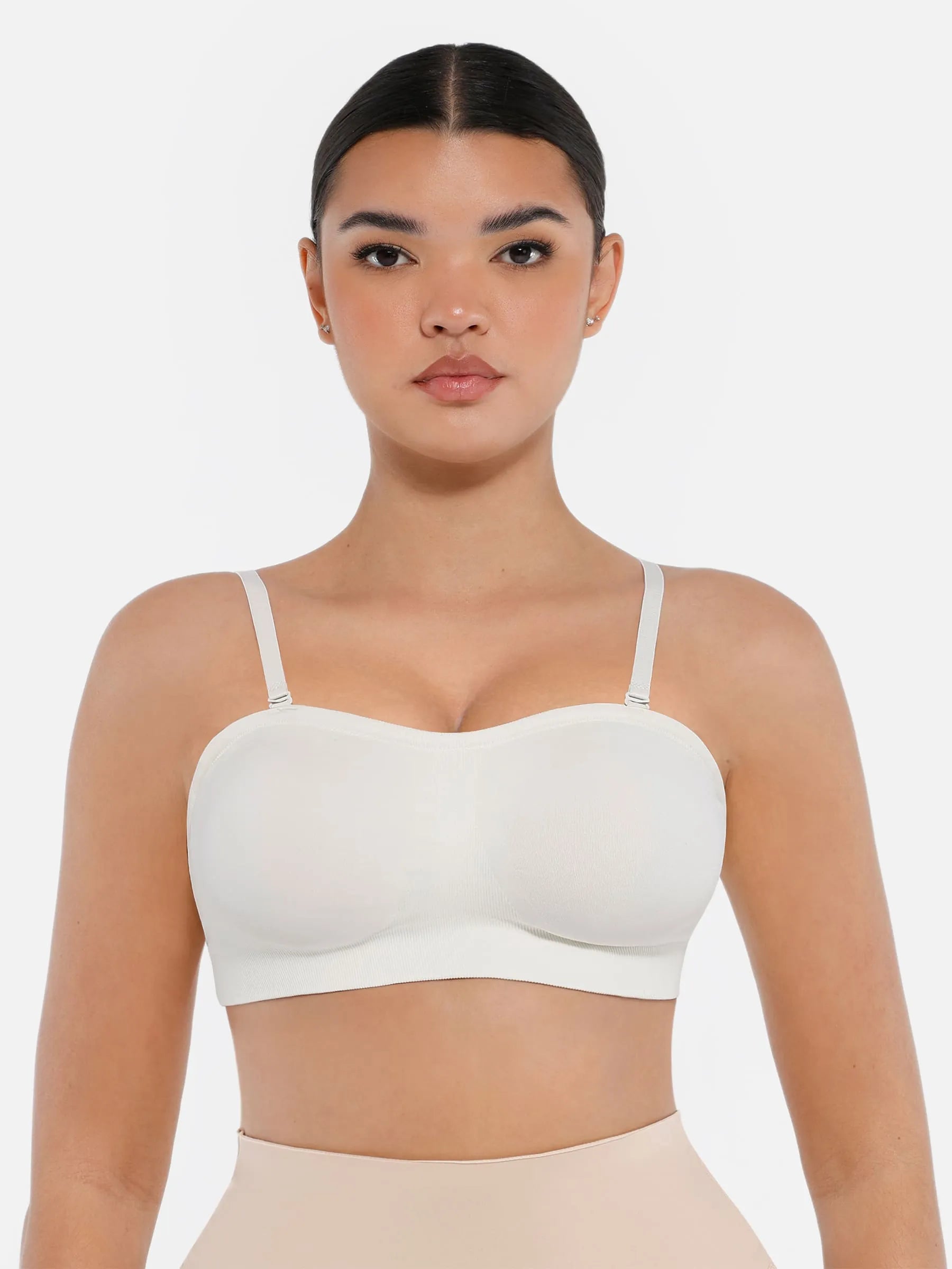 Feelingirl Seamless Strapless Anti-Slip Bra With Removable Pads