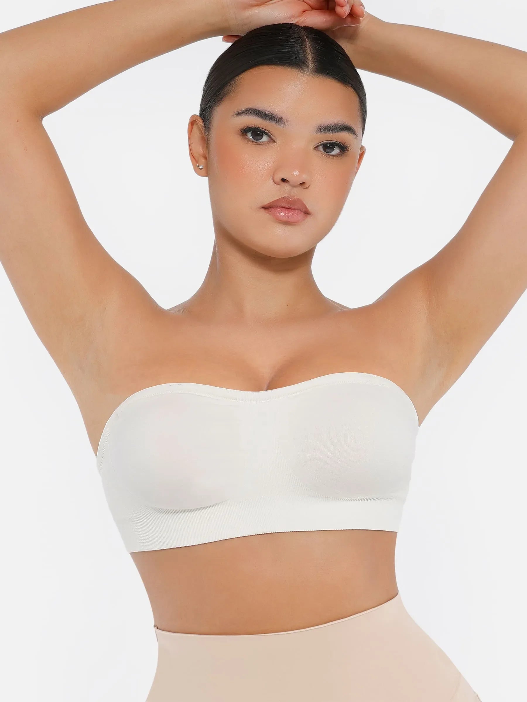Feelingirl Seamless Strapless Anti-Slip Bra With Removable Pads