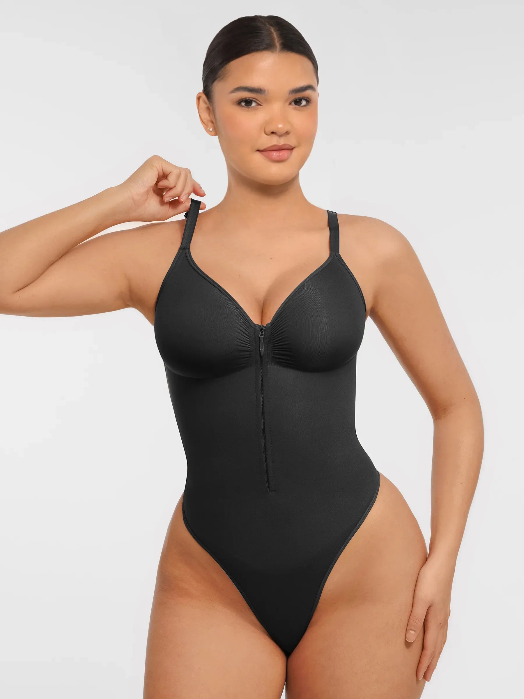 Feelingirl  Seamless Shaping Tummy Control Zipper Bodysuit