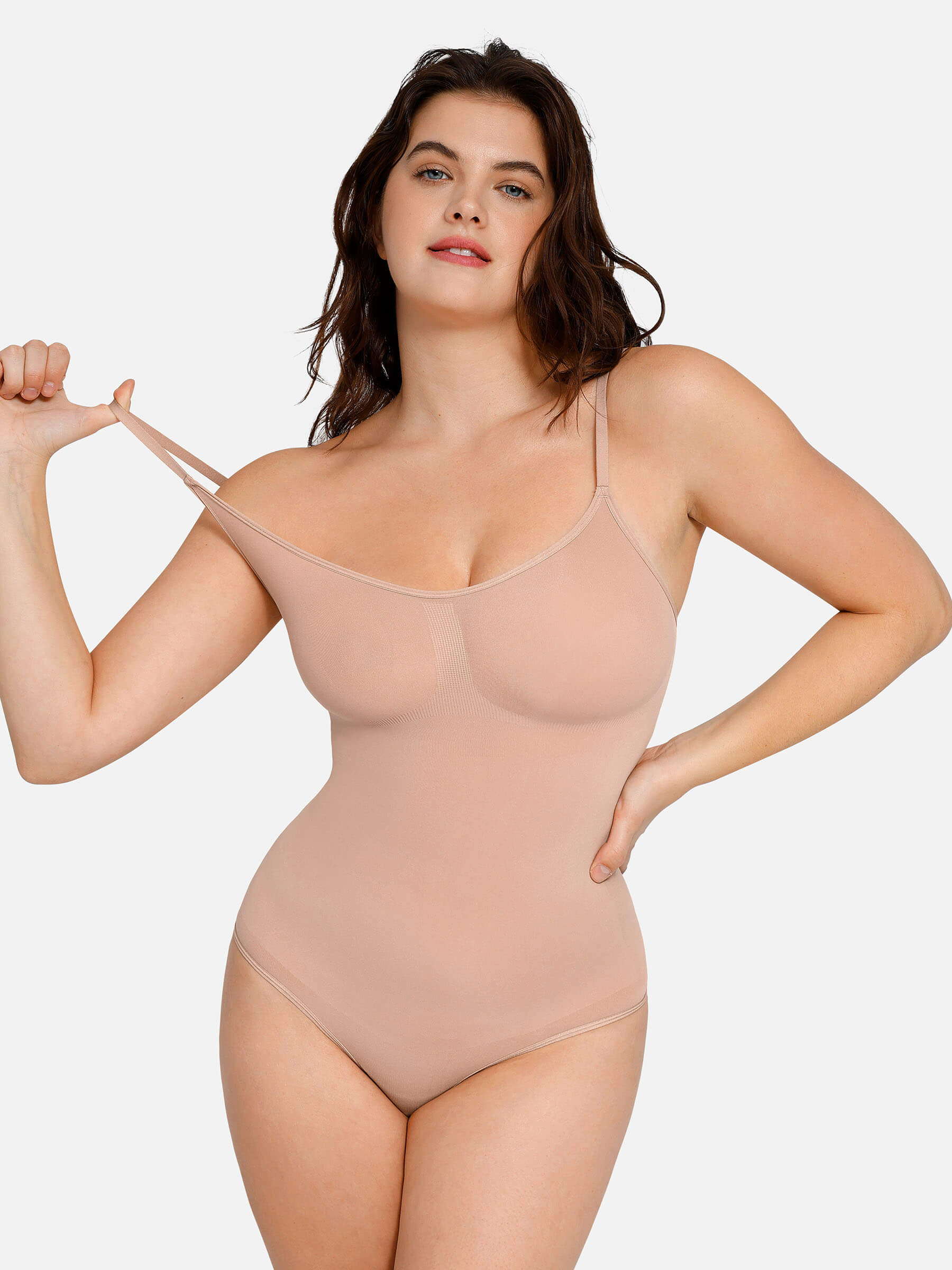 Feelingirl Everyday Wear Seamless Thong Bodysuit