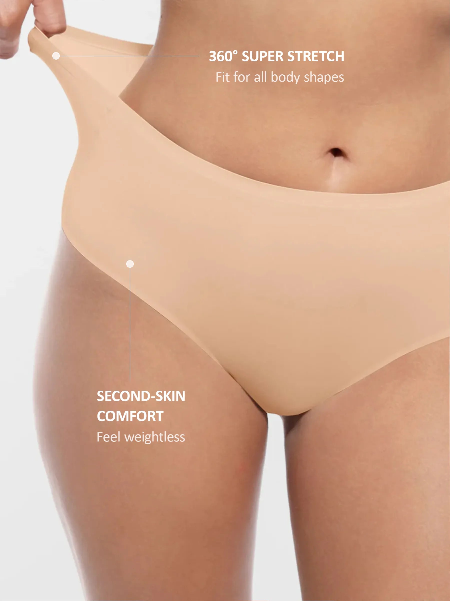 Feelingirl Cloud-Like Mid-Waist Brief Panties