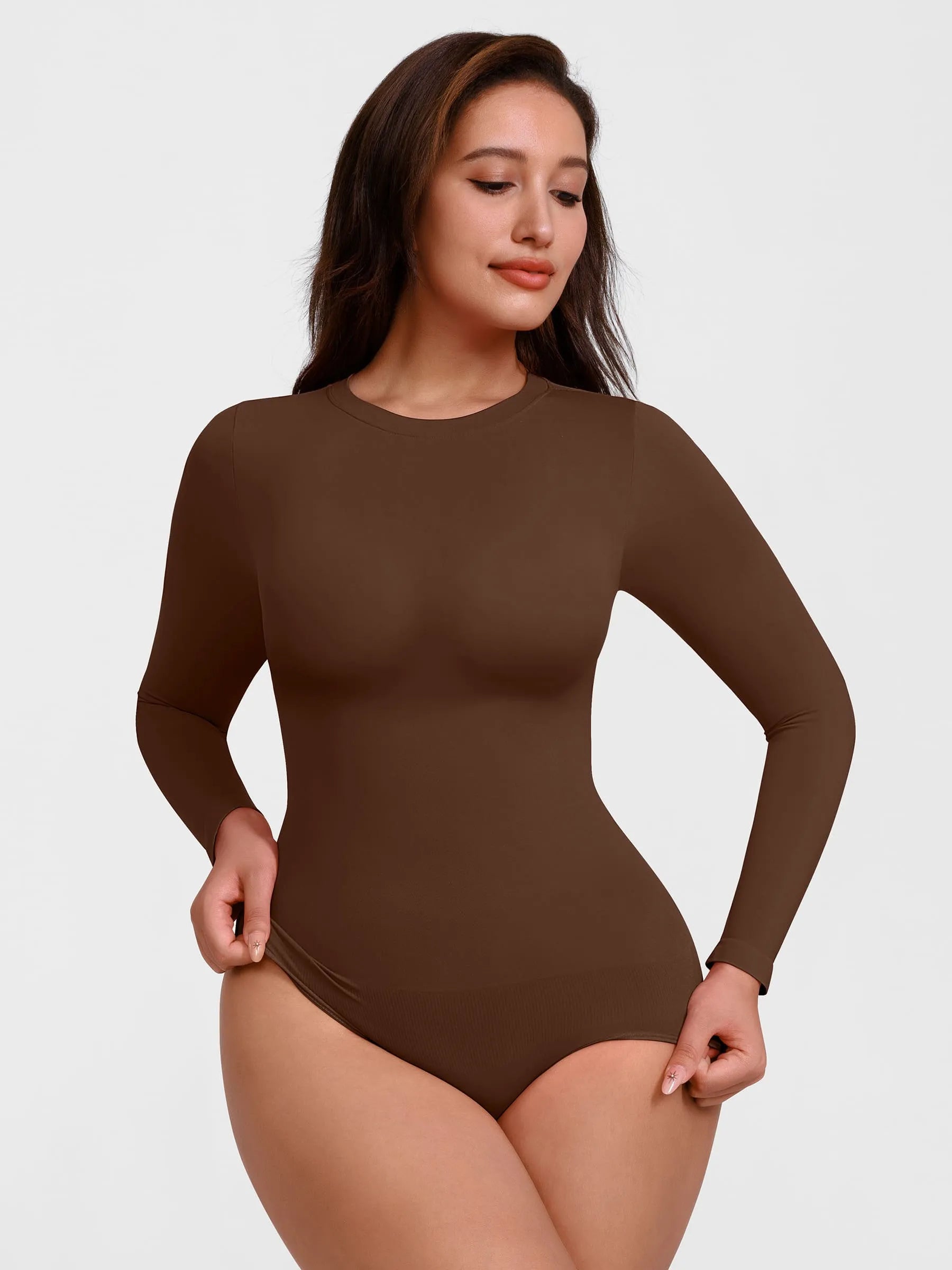 Feelingirl Seamless Crew Neck Bodysuit