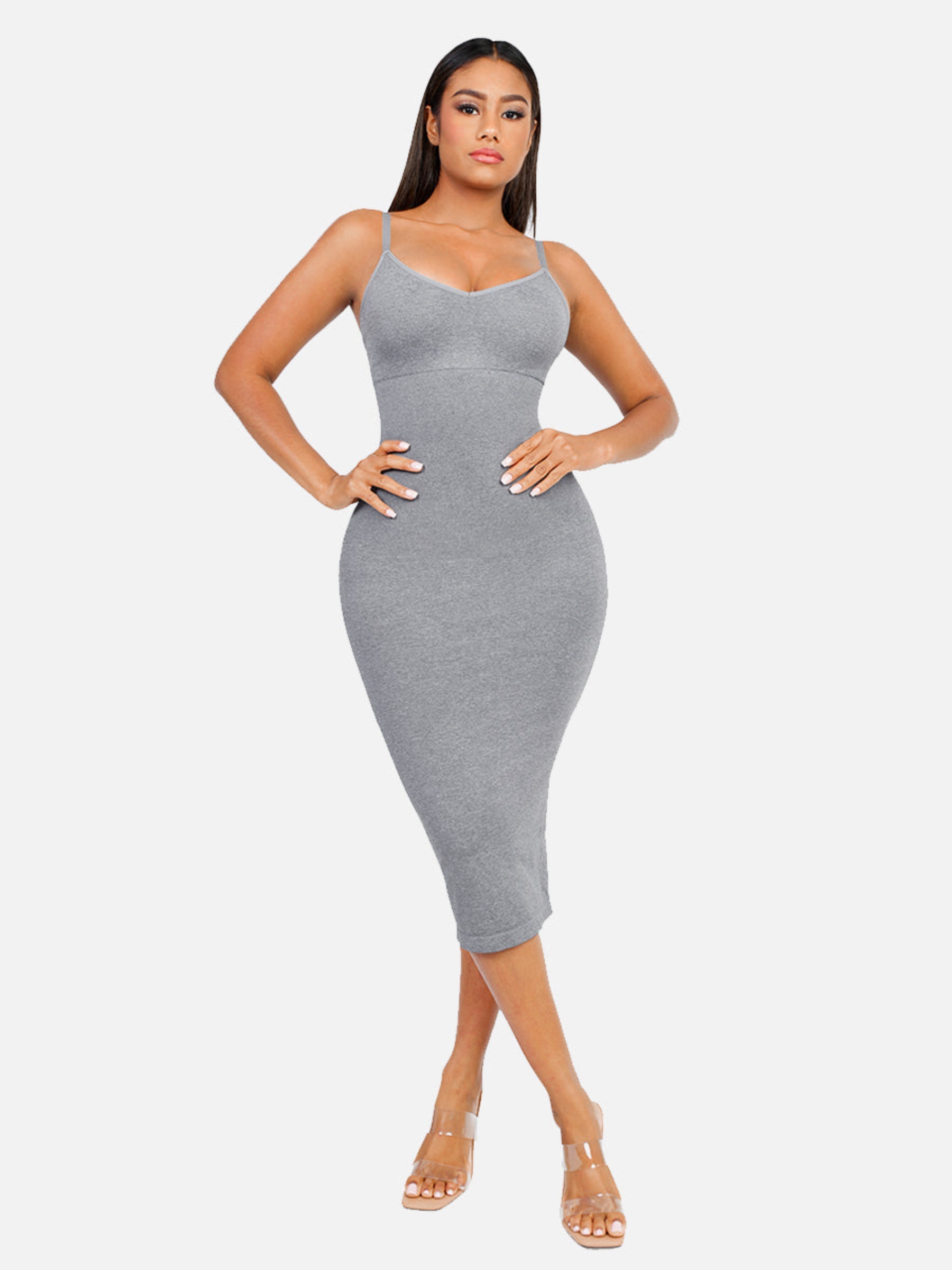 Feelingirl Seamless Midi Body Shaper Dress [BOGO]